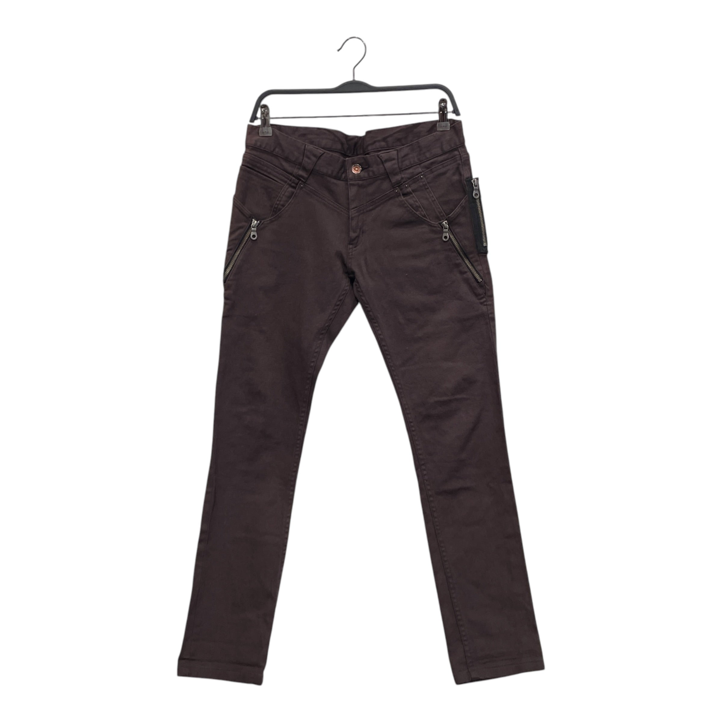 PPFM/Pants/S/Cotton/BRW/SIDEZIPPER view 1