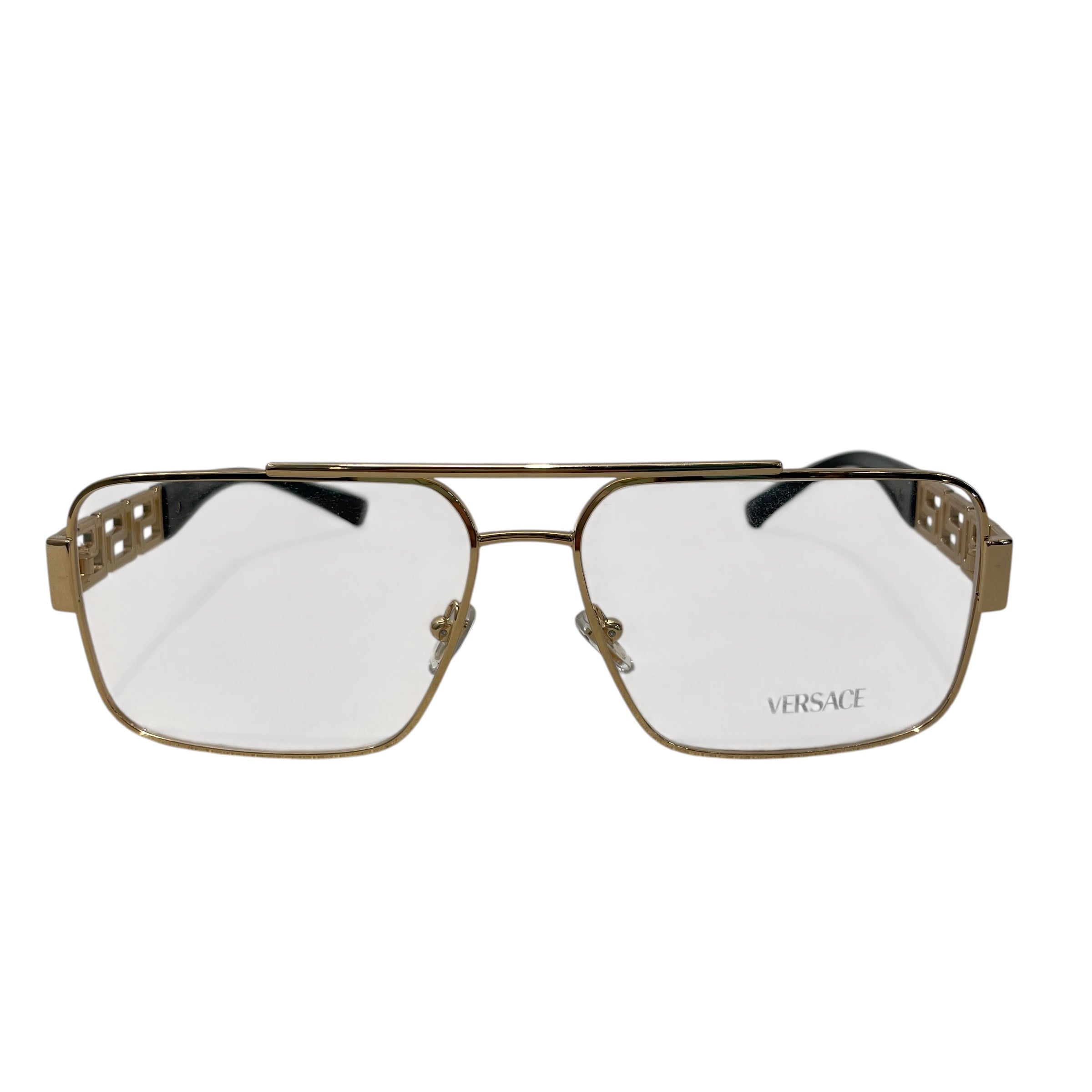 VERSACE/Glasses/Metal/GLD/M's/VE1308 GOLD CLEAR LENSE view 1