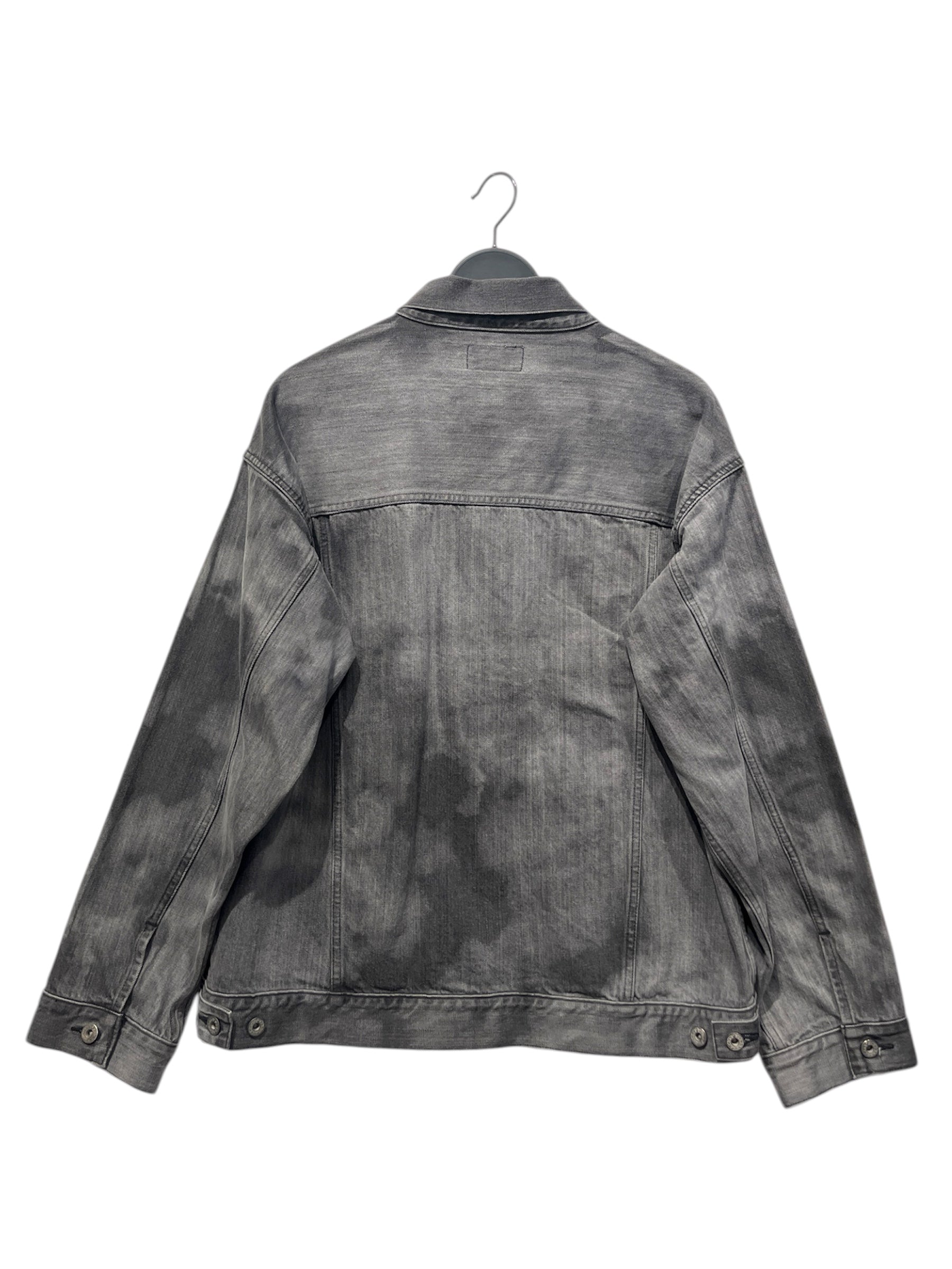 A BATHING APE/Denim Jkt/L/Cotton/GRY/Single Breasted/BLEACH DENIM JKT view 2