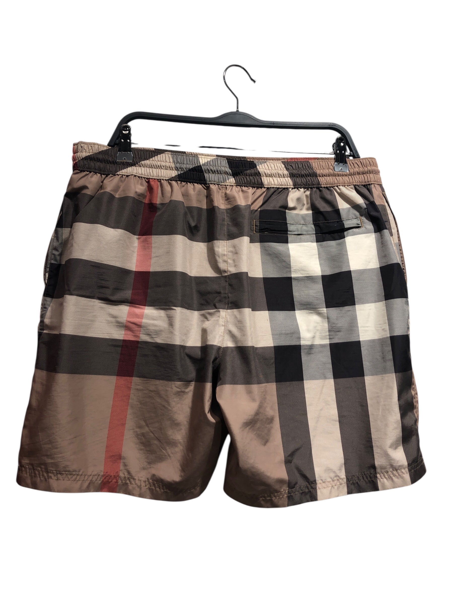 BURBERRY LONDON/Shorts/XL/Plaid/Polyester/BEG/CLASSIC CHECK SWIM TRUNKS view 2