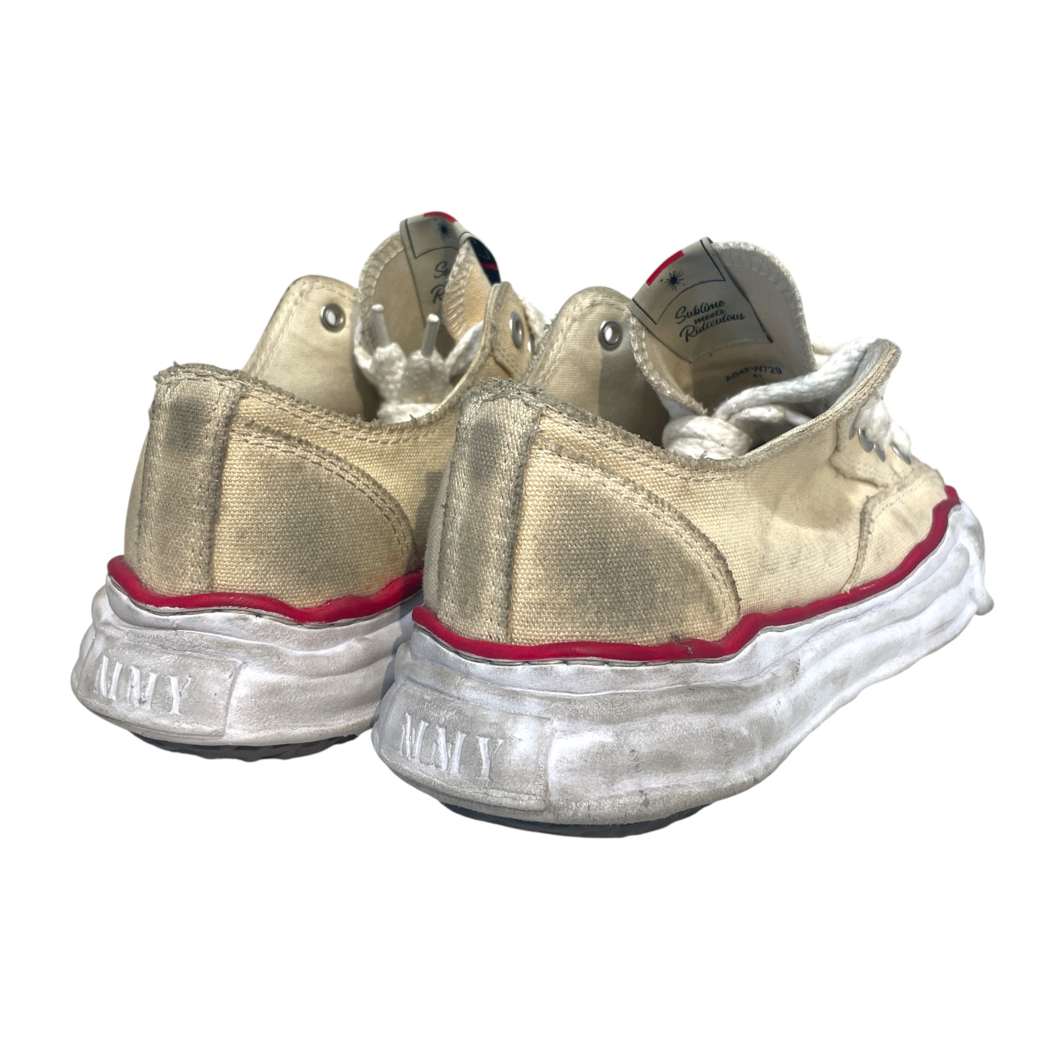 MIHARA YASUHIRO/Low-Sneakers/EU 41/Cotton/CRM/ view 2