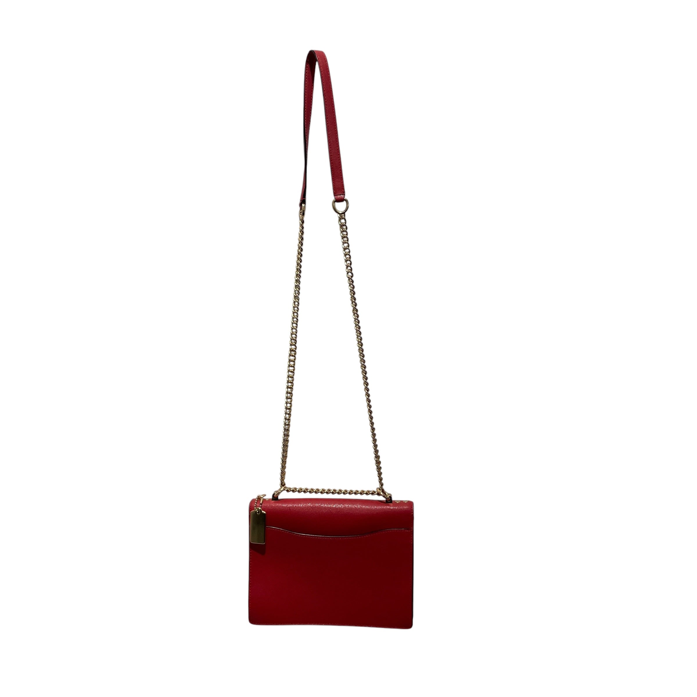 COACH/Cross Body Bag/Leather/RED/mini klare view 2