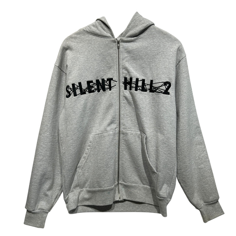 Online Ceramics/Zip Up Hoodie/M/Cotton/GRY/SILENT HILL