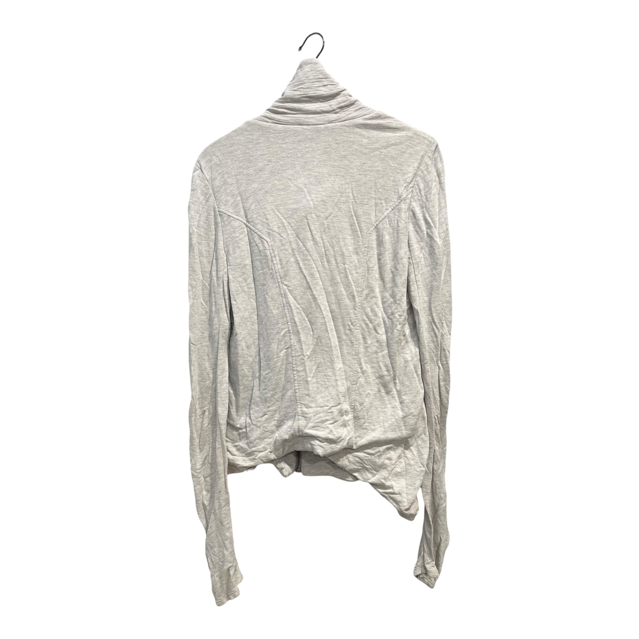 Helmut Lang/Heavy Sweater/M/Cotton/GRY/heather gray asymetrical view 2