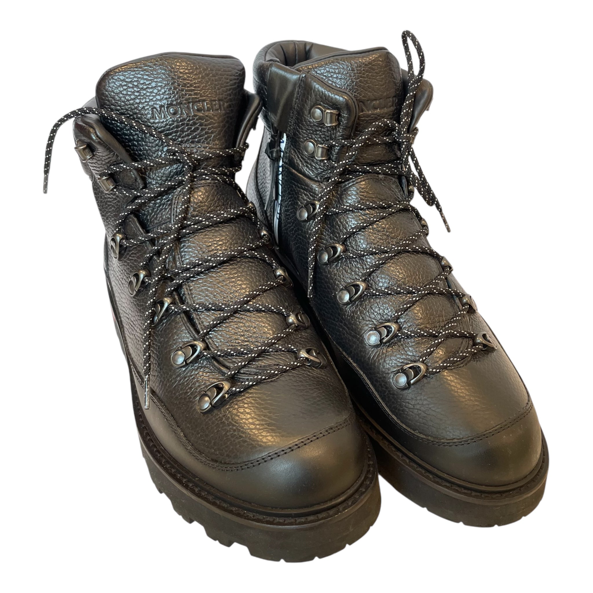 MONCLER/Lace Up Boots/EU 44/Leather/BLK/Peka Trek Hiking Boot view 1