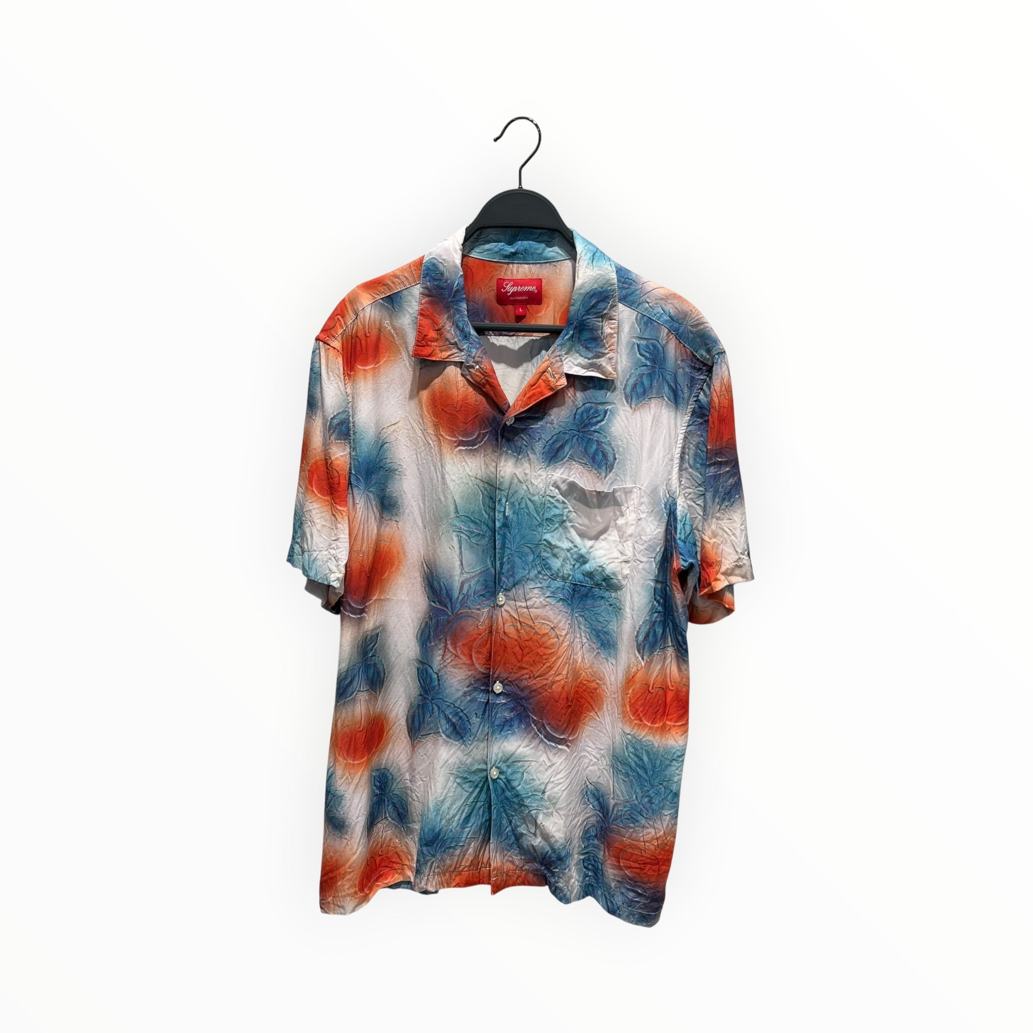 Supreme/SS Shirt/L/Cotton/BLU/All Over Print/CHERRIES S/S BUTTON UP view 1