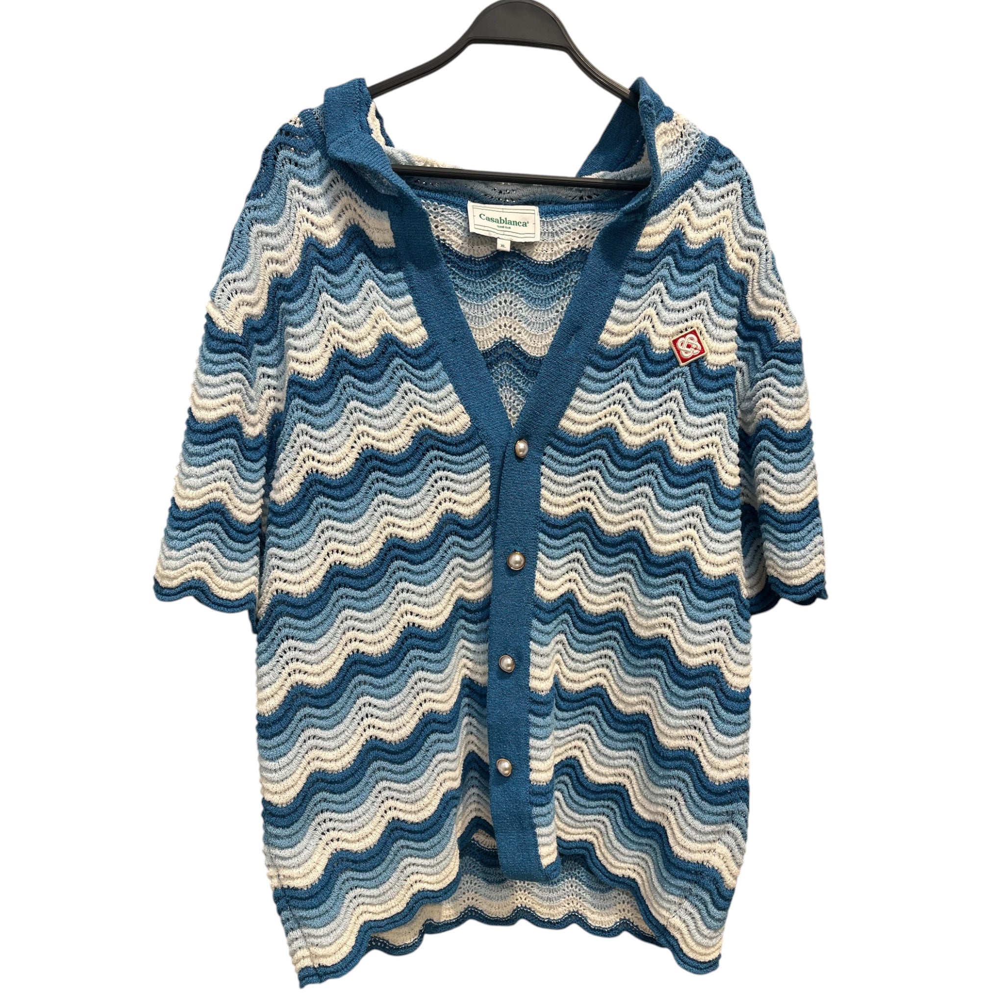 CASABLANCA/Shirt/XL/Cotton/BLU/BLUE WAVY BUTTON UP view 1