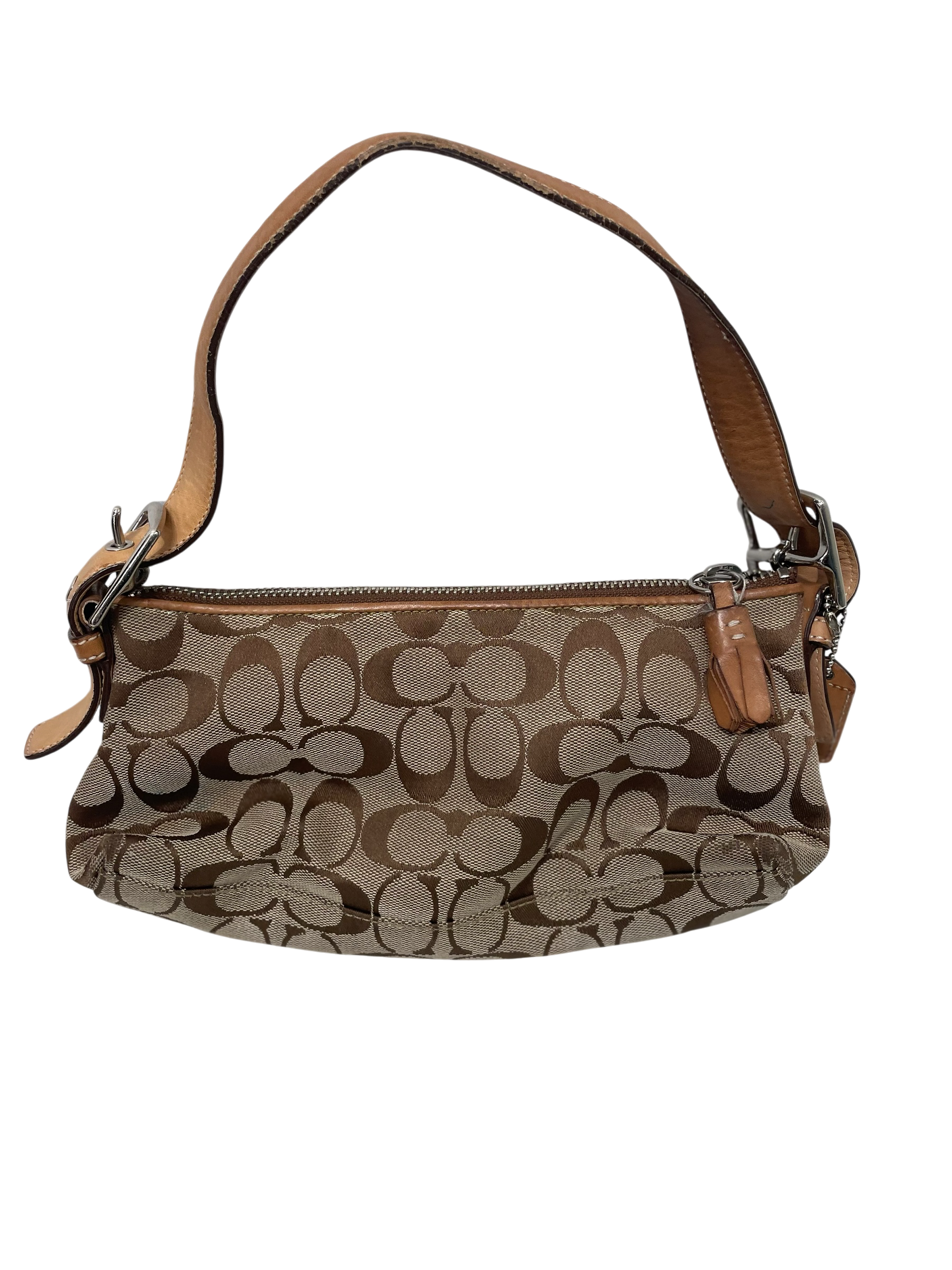 COACH/Hand Bag/All Over Print/Cotton/BRW/VINTAGE view 2