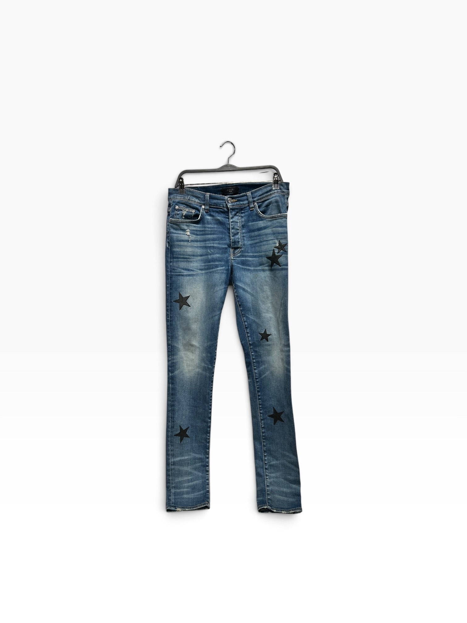 AMIRI/Skinny Pants/33/Denim/BLU/star patches view 1