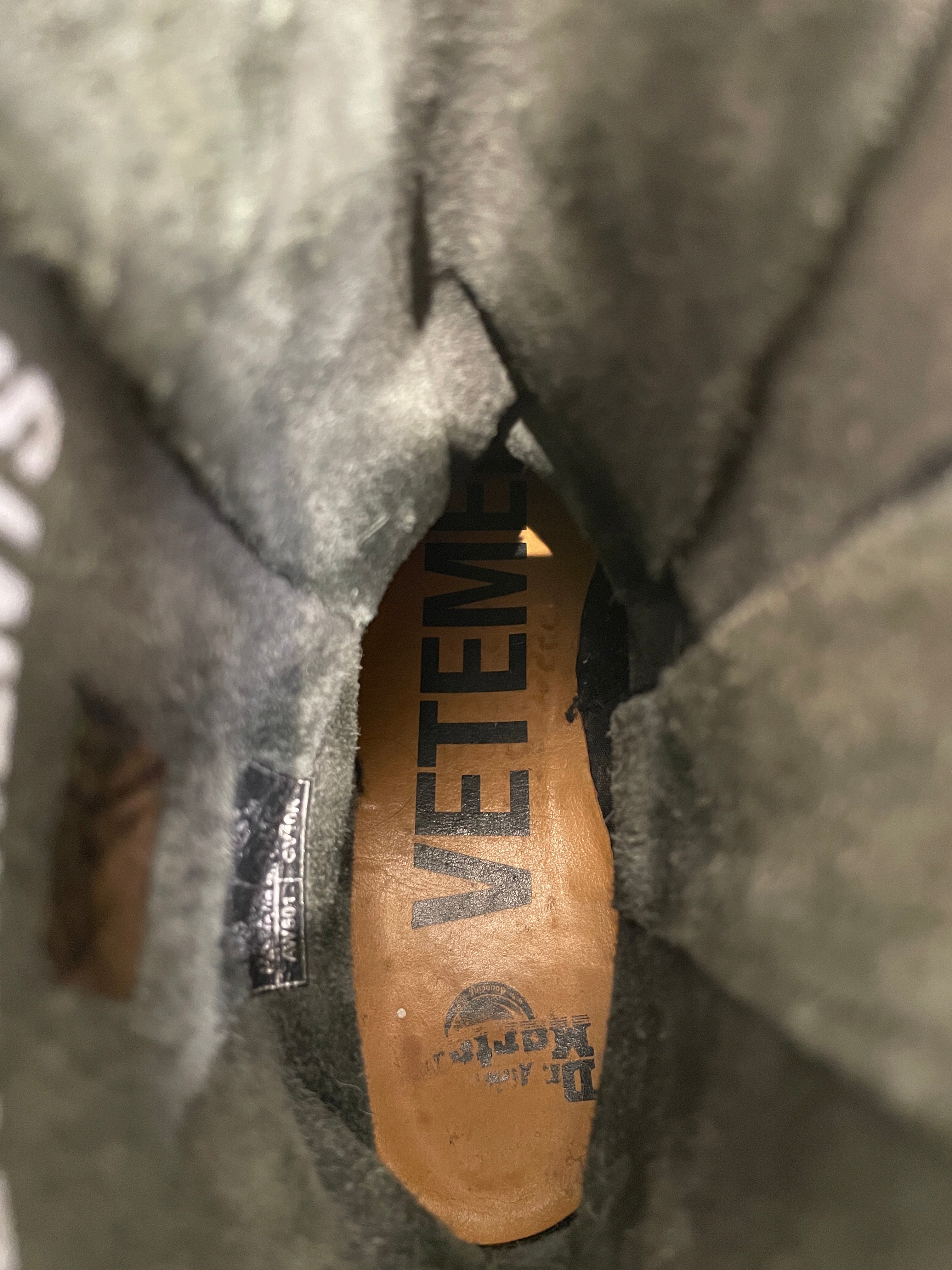 Dr.Martens/VETEMENTS/Boots/US 10/Leather/BLK/BORDER LINE ON HEELS view 7