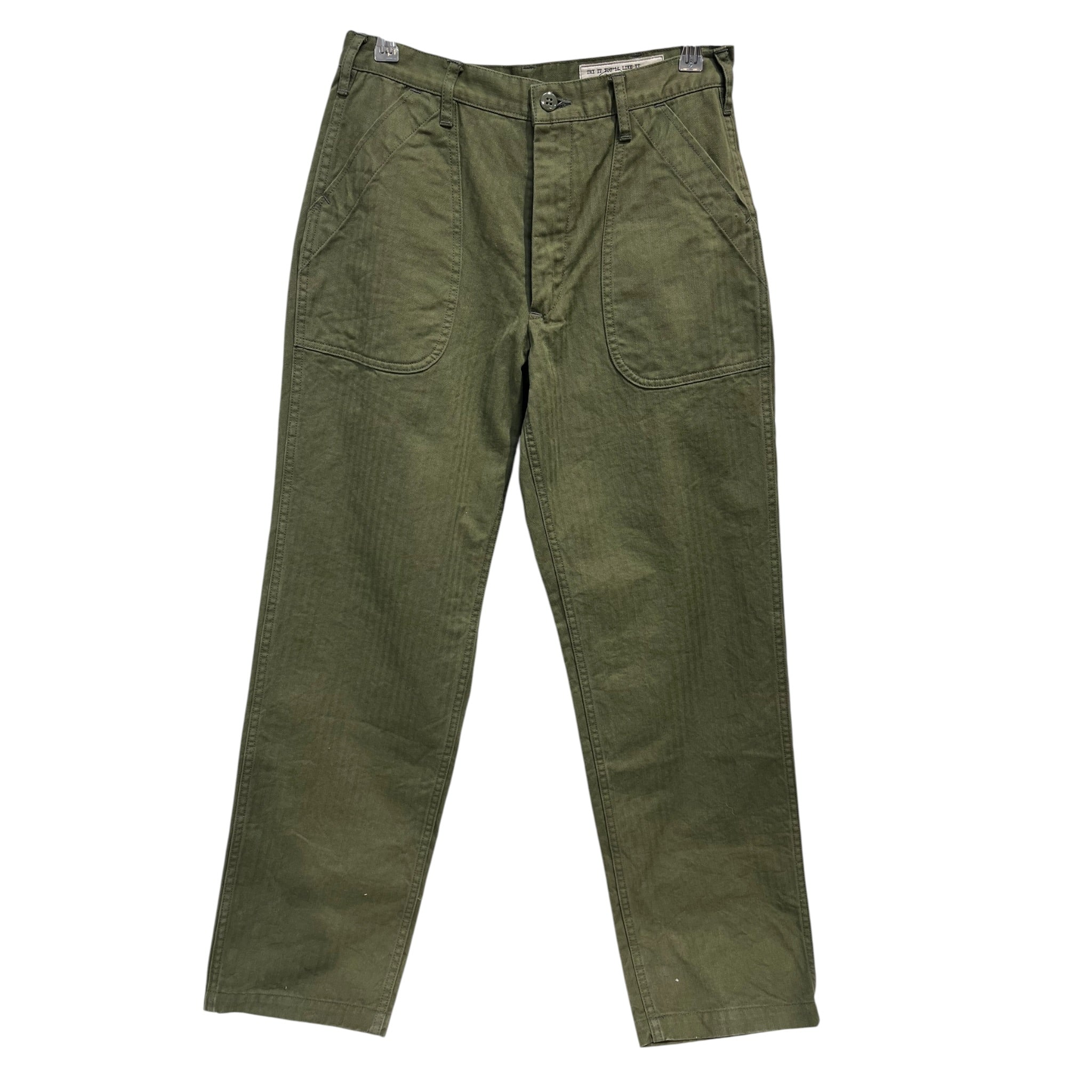 BONCOURA/Pants/30/Cotton/GRN/hbt twill military pant view 1