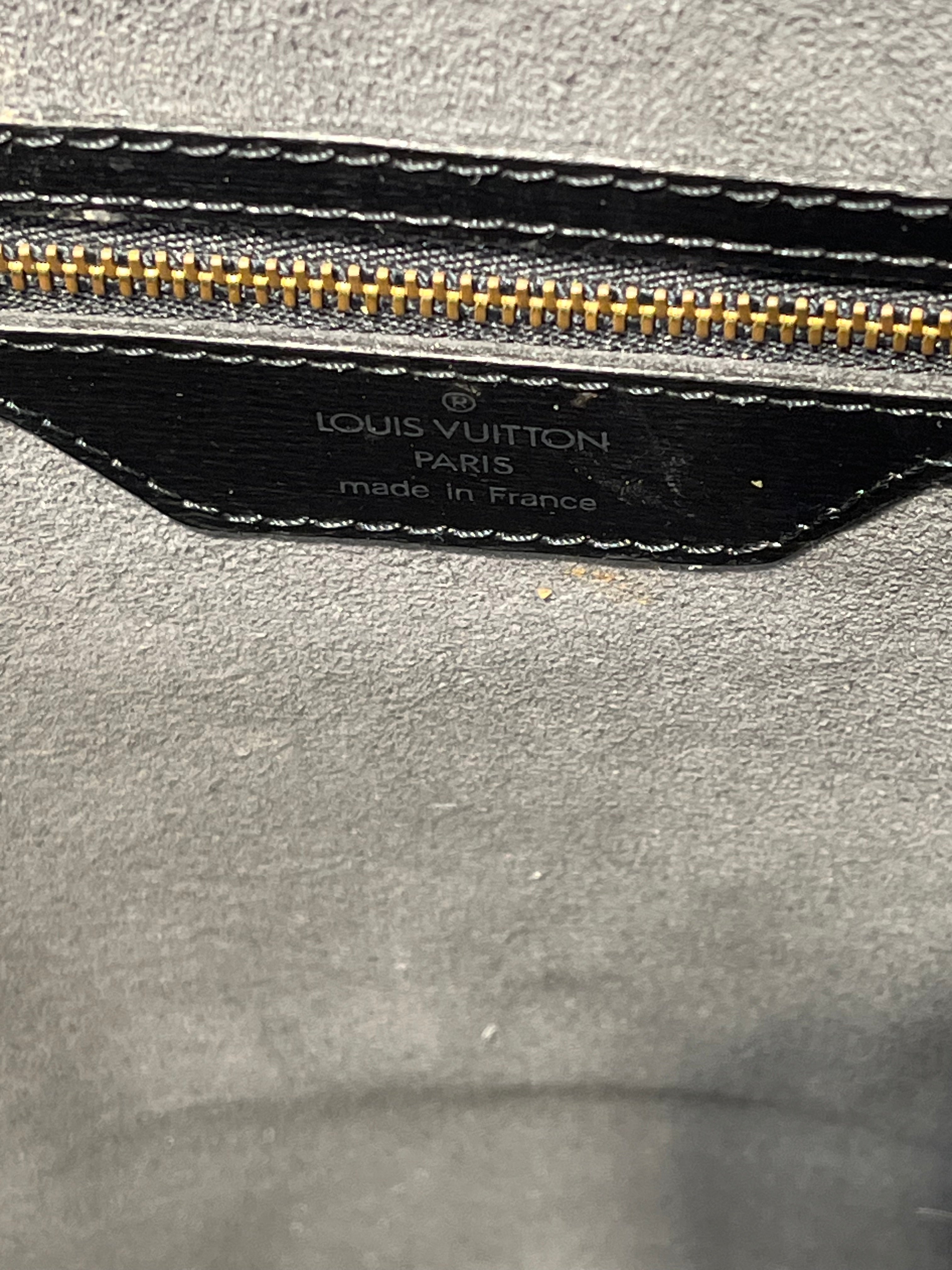 LOUIS VUITTON/Bag/Stripe/BLK/epi leather saint jacques gm view 7