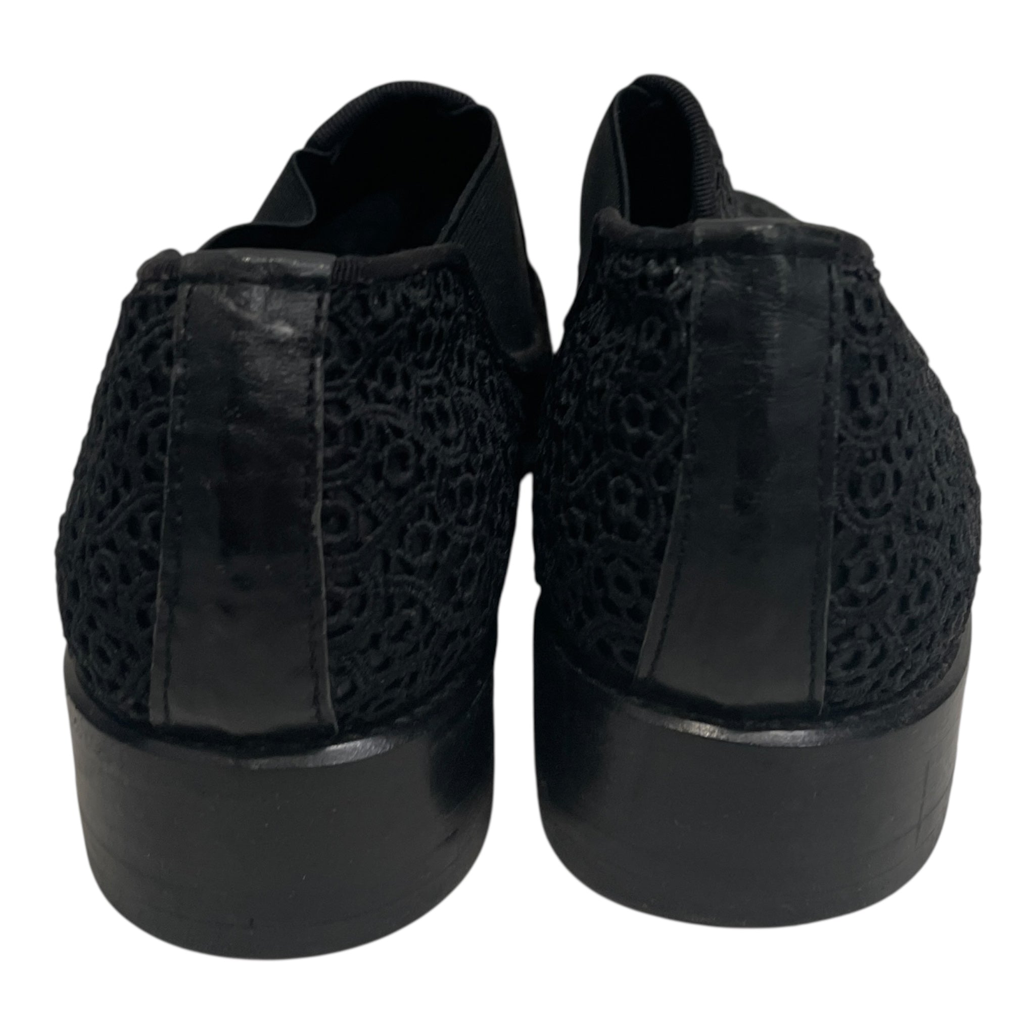 COMME des GARCONS/Shoes/Cotton/BLK/LACE UPPER/ SIZE 24.5 SLIP ON view 3
