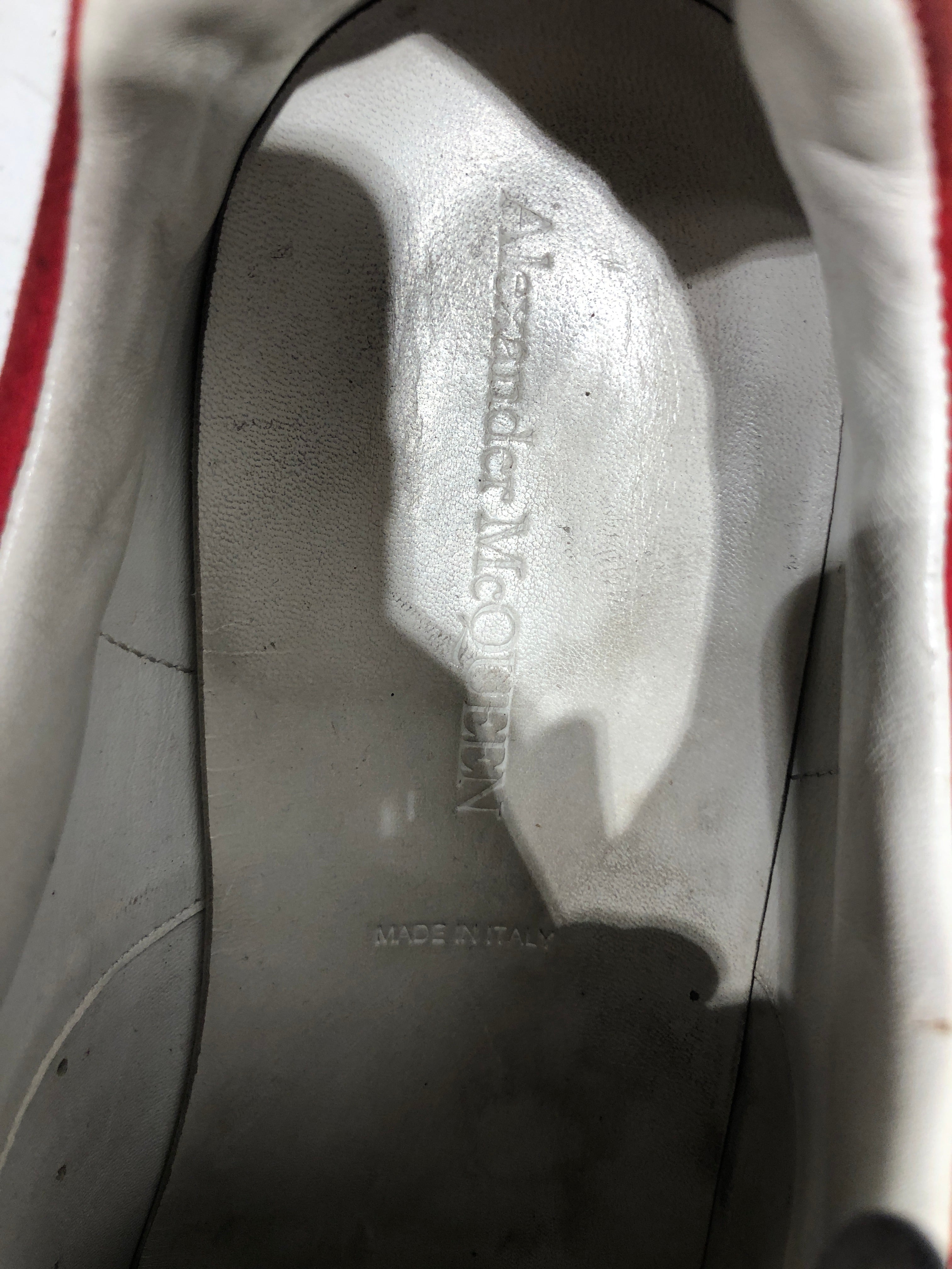 Alexander McQueen/Low-Sneakers/US 12/Leather/WHT/ view 4