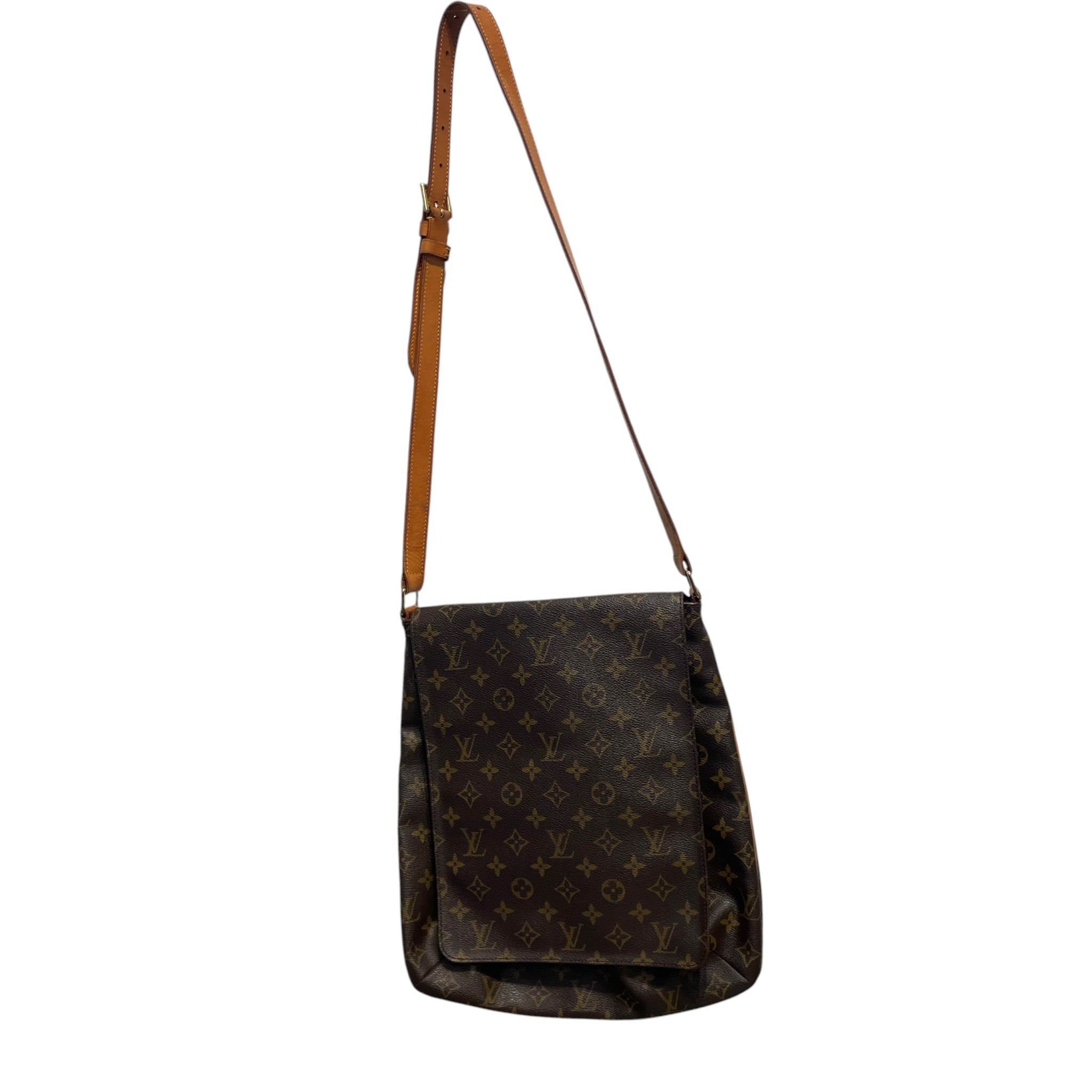 LOUIS VUITTON/Cross Body Bag/Monogram/Leather/BRW/musette salsa view 1