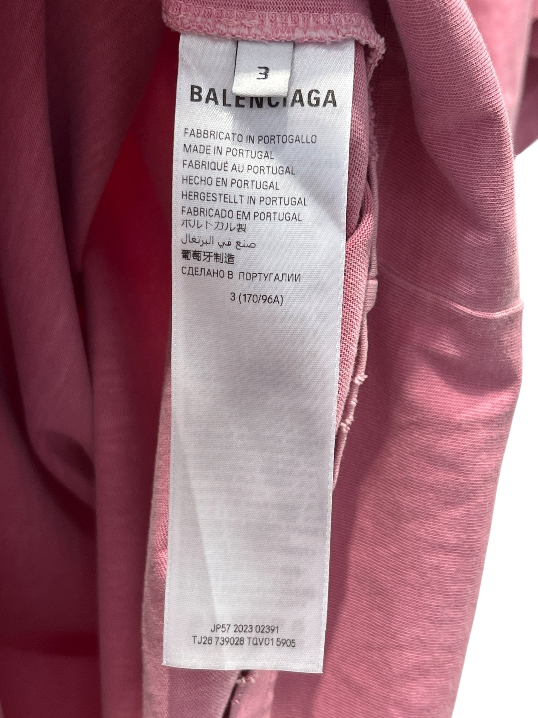 BALENCIAGA/T-Shirt/Cotton/PNK/ view 3