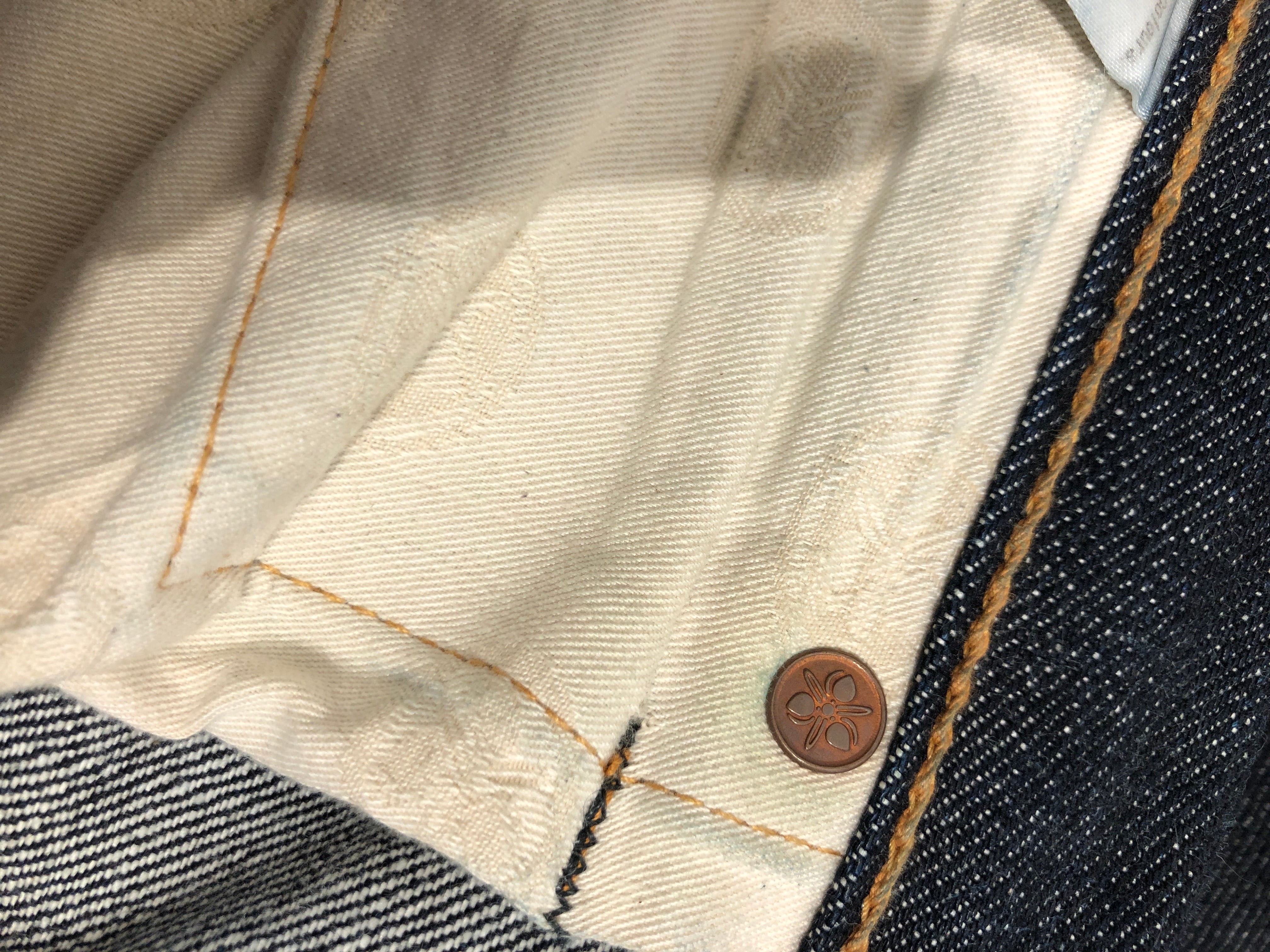 Momotaro Jeans/Pants/36/Denim/NVY/Striped Back Pocket view 8