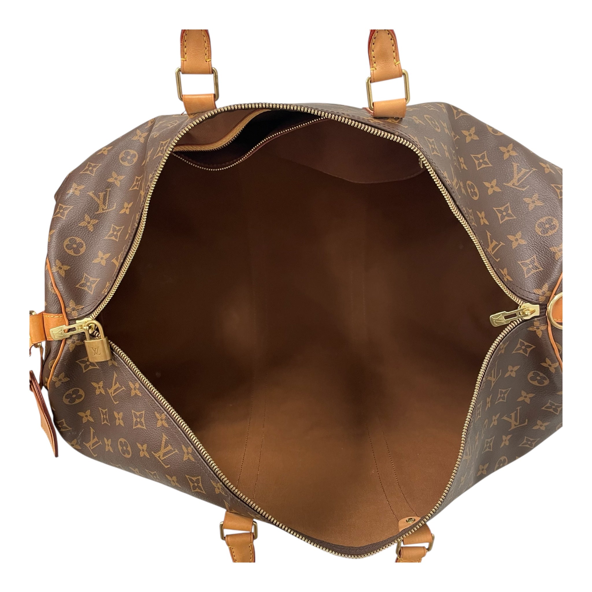 LOUIS VUITTON/Luggage/Hombre Check/Leather/BRW/Monogram Duffel view 4