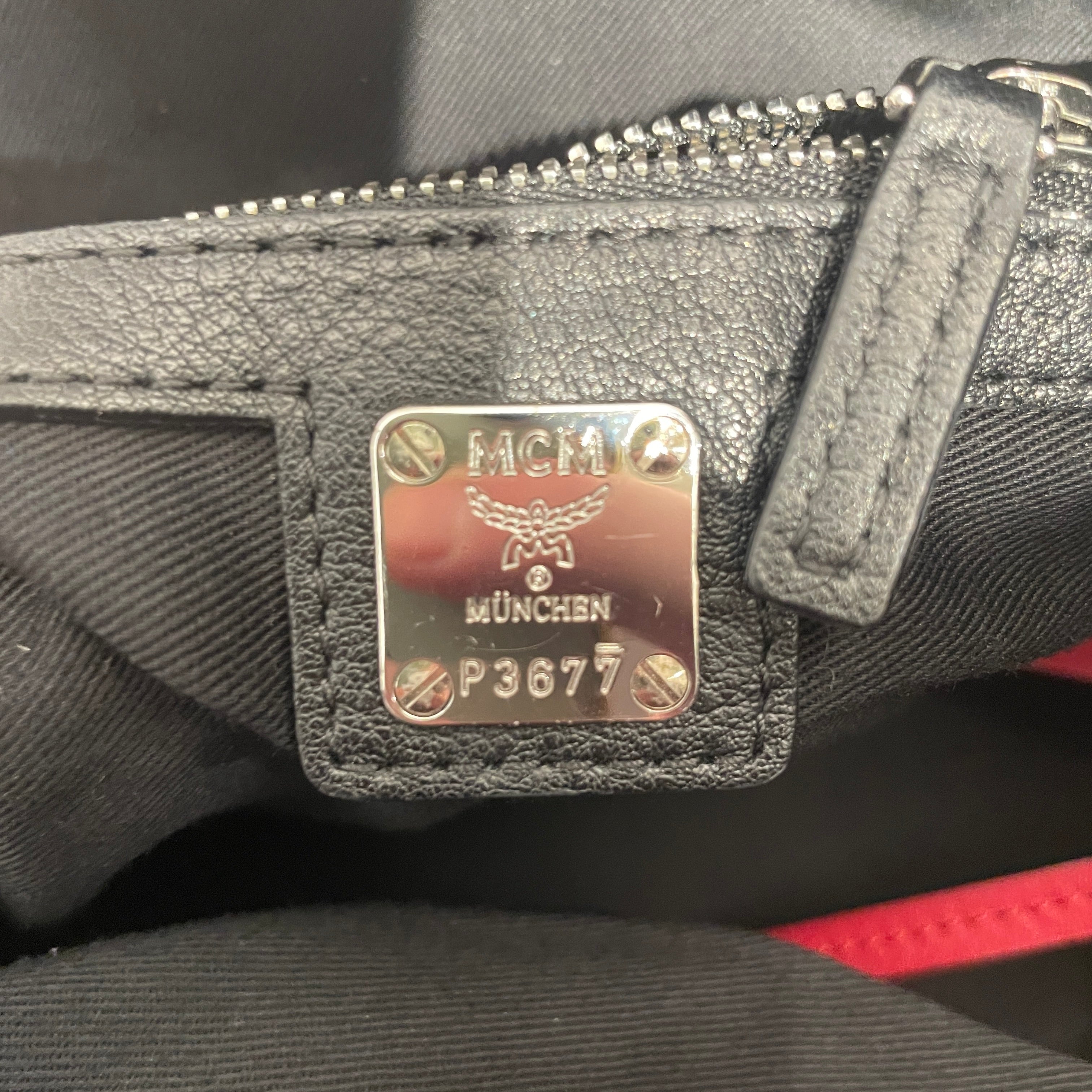 MCM/Tote Bag/Monogram/Leather/BLK/MCM Ottomar Monogr view 3