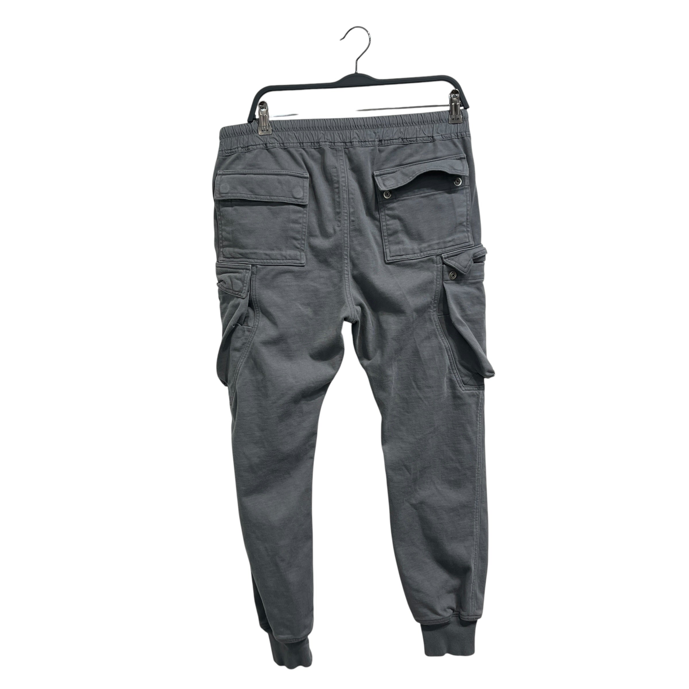 Rick Owens/Cargo Pants/42/Cotton/GRY/ribbed cuff view 2
