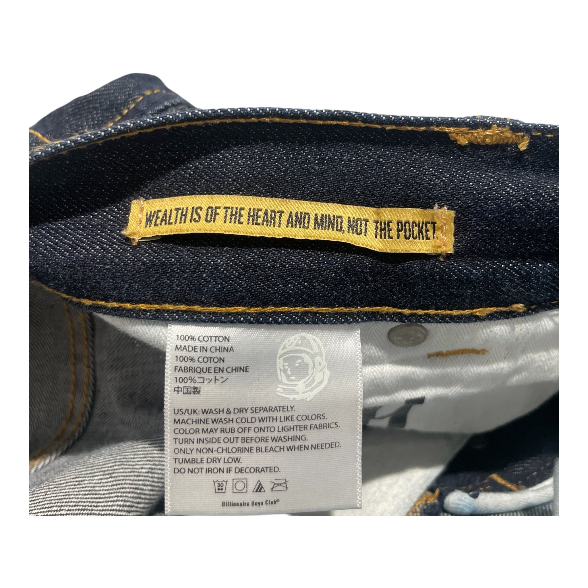 BILLIONAIRE BOYS CLUB/Straight Pants/38/Denim/NVY/ view 3