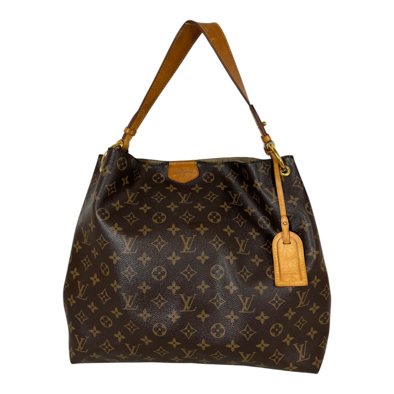 LOUIS VUITTON/Hand Bag/Monogram/Leather/BRW/Graceful MM handbag view 1