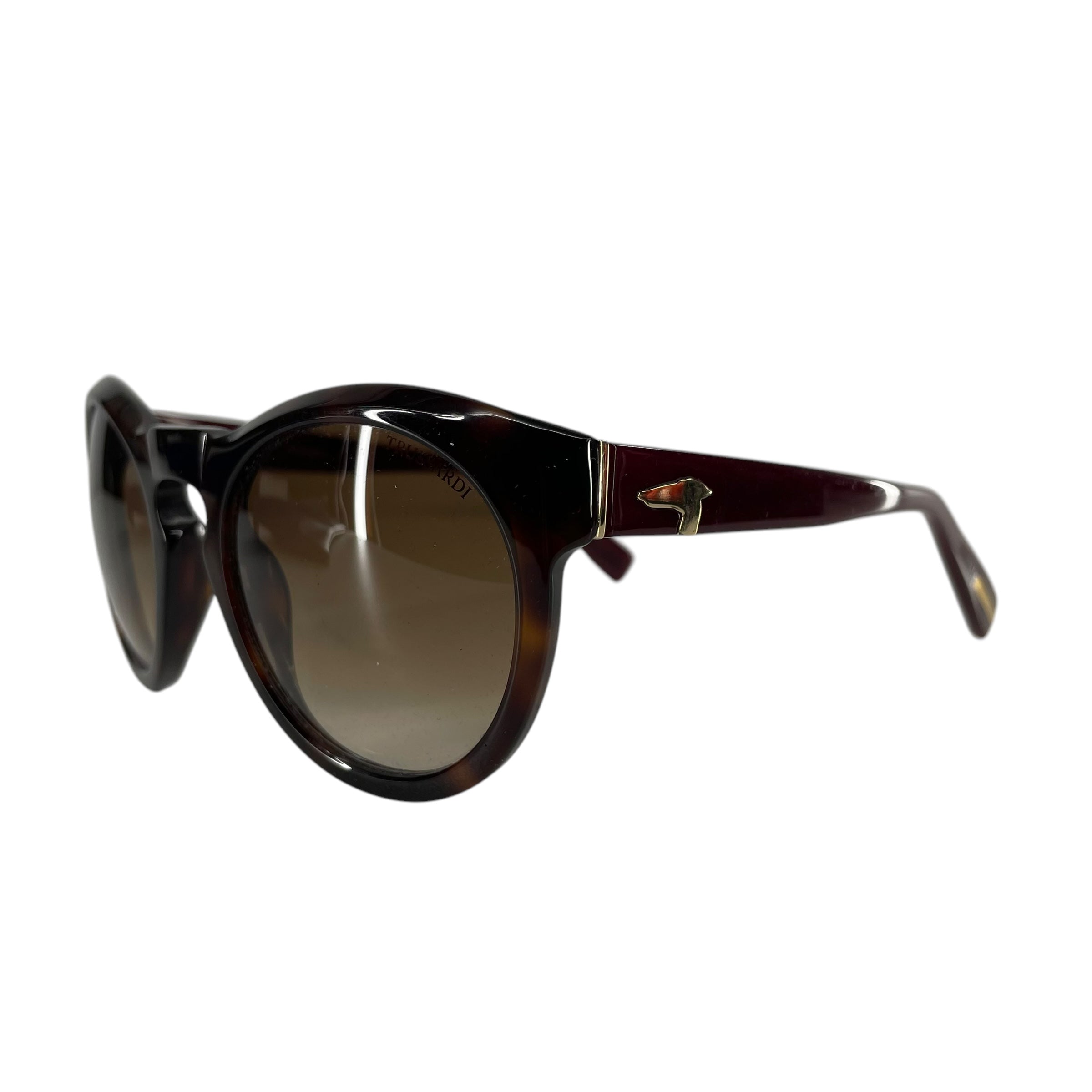 TRUSSARDI/Sunglasses/Celluloid/BRD/ROUND LENS view 2