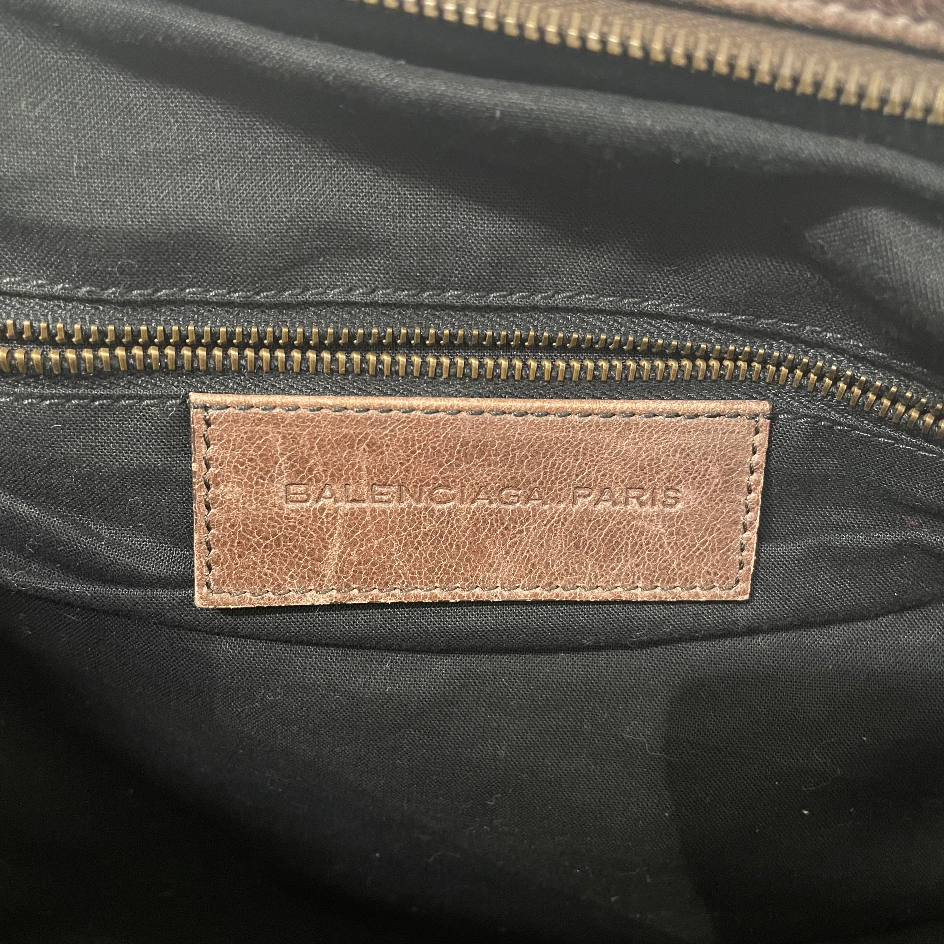 BALENCIAGA/Tote Bag/Lambskin/BRW/Motorcross Velo Bag view 4