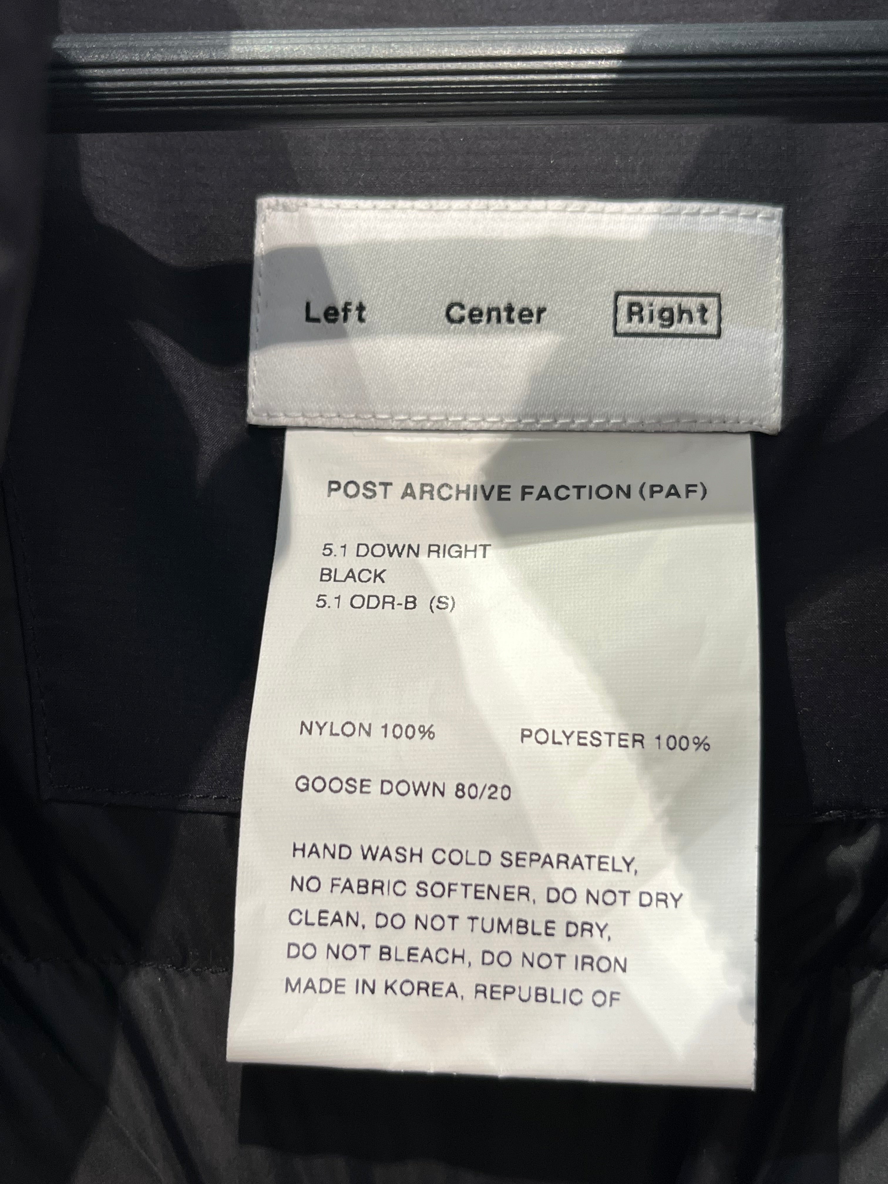 POST ARCHIVE FACTION/Puffer Jkt/S/Polyester/BLK/BLACK CROPPED PUFFER 'RIGHT" view 3