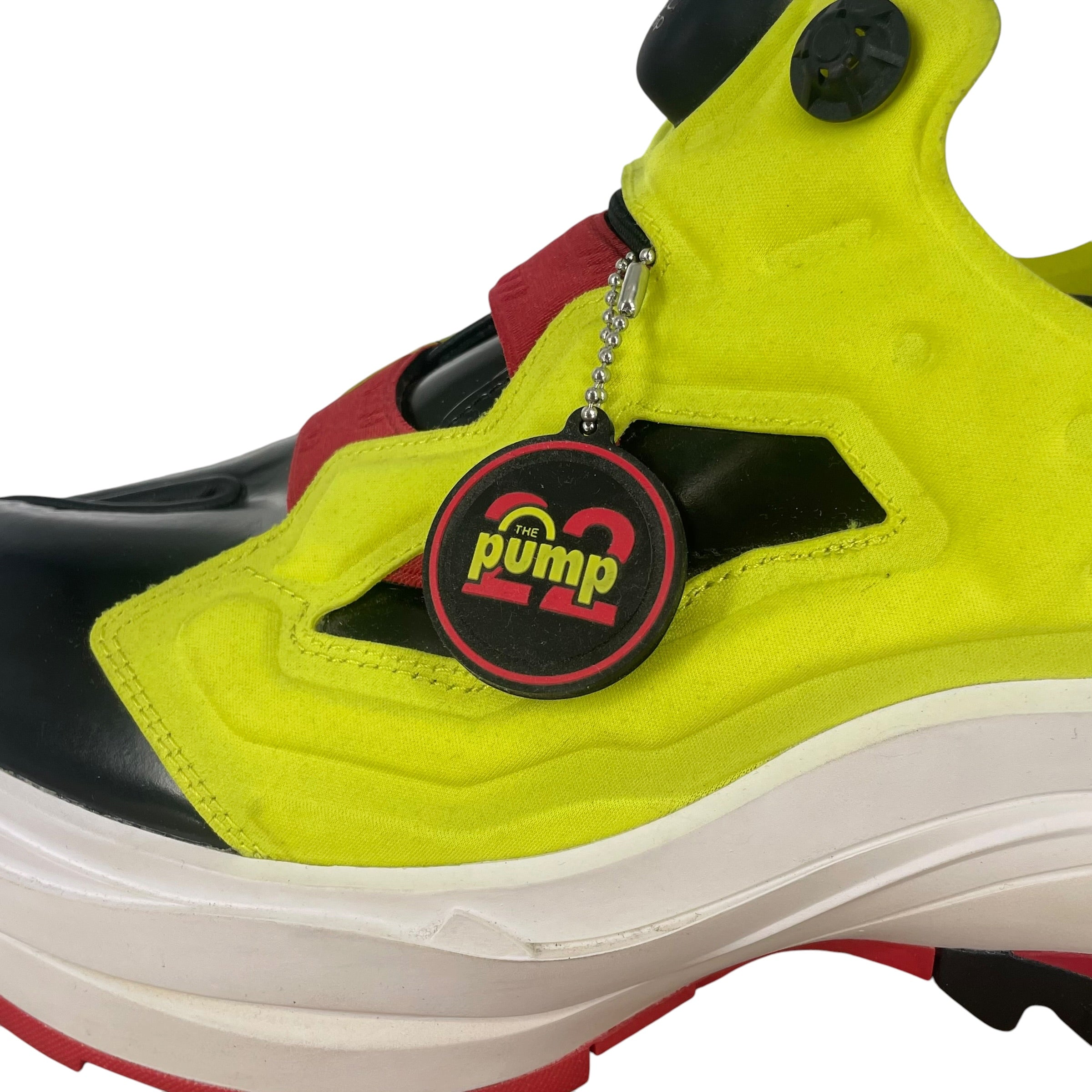 Maison Margiela/Reebok/Low-Sneakers/US 10.5/MLT/NEON GREEN INSTA PUMP view 5