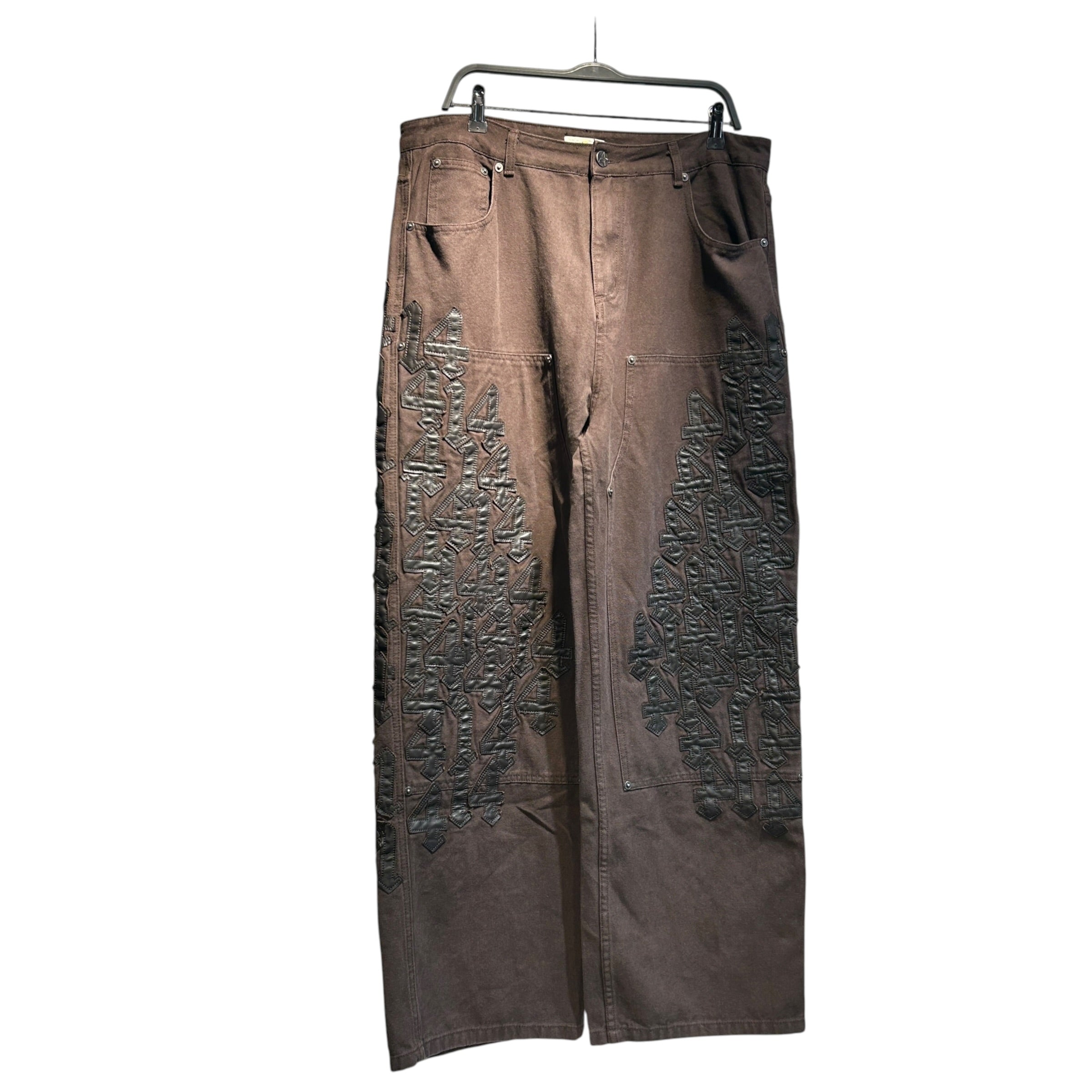 Vale Forever/Pants/32/Denim/BRW/CHARLIE PANTS 14 PATCHES view 1