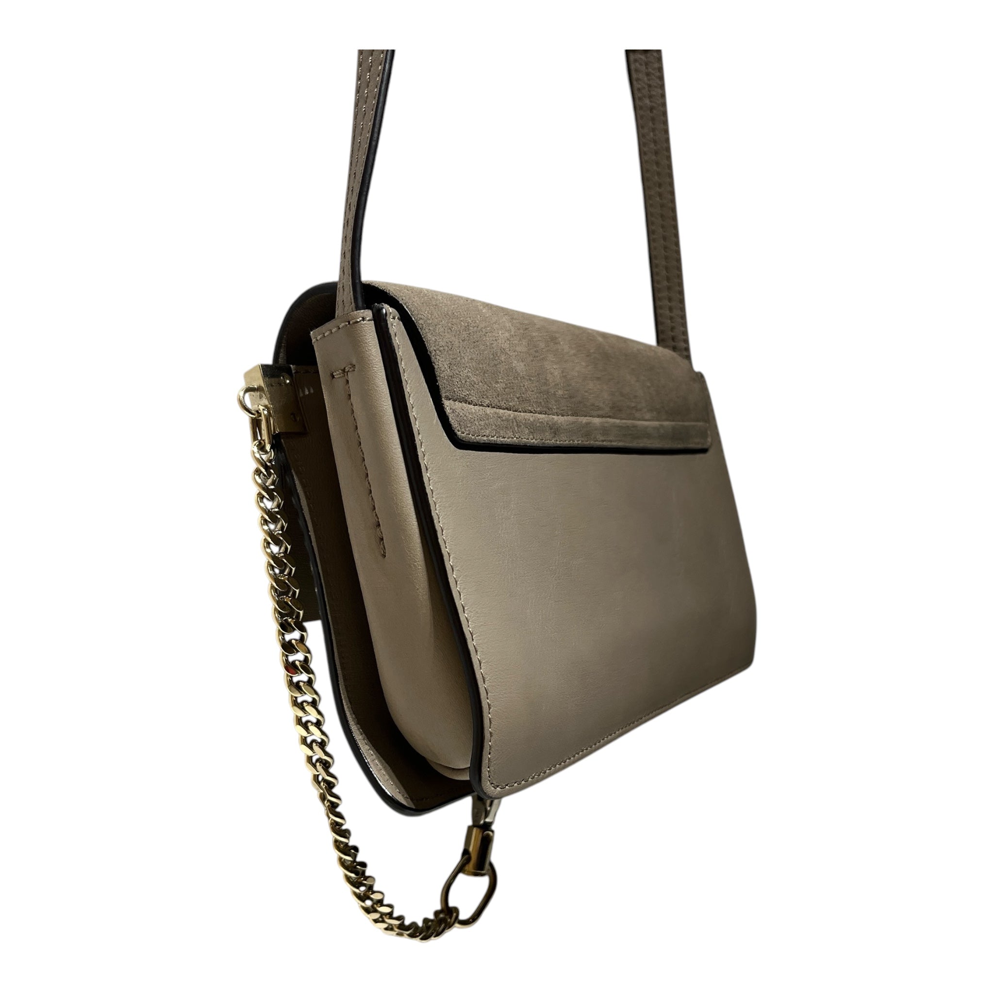 Chloe/Cross Body Bag/Leather/GRY/FAYE SHOULDER BAG view 7