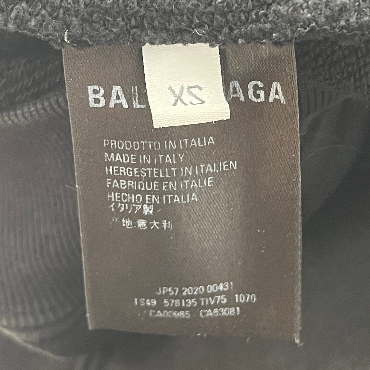 BALENCIAGA/Hoodie/XS/Cotton/BLK/CREW view 5