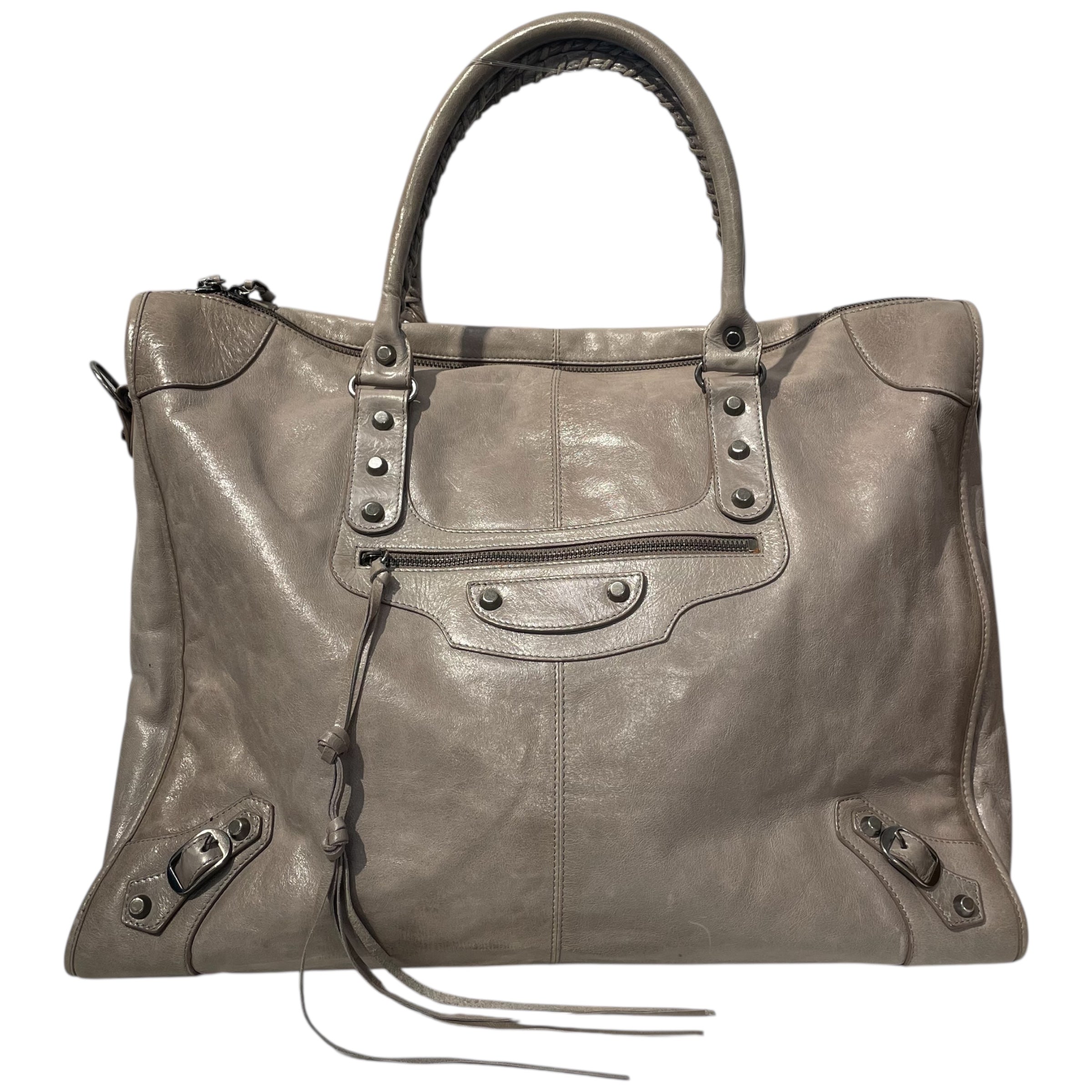 BALENCIAGA/Hand Bag/Leather/GRY/City Classic view 1