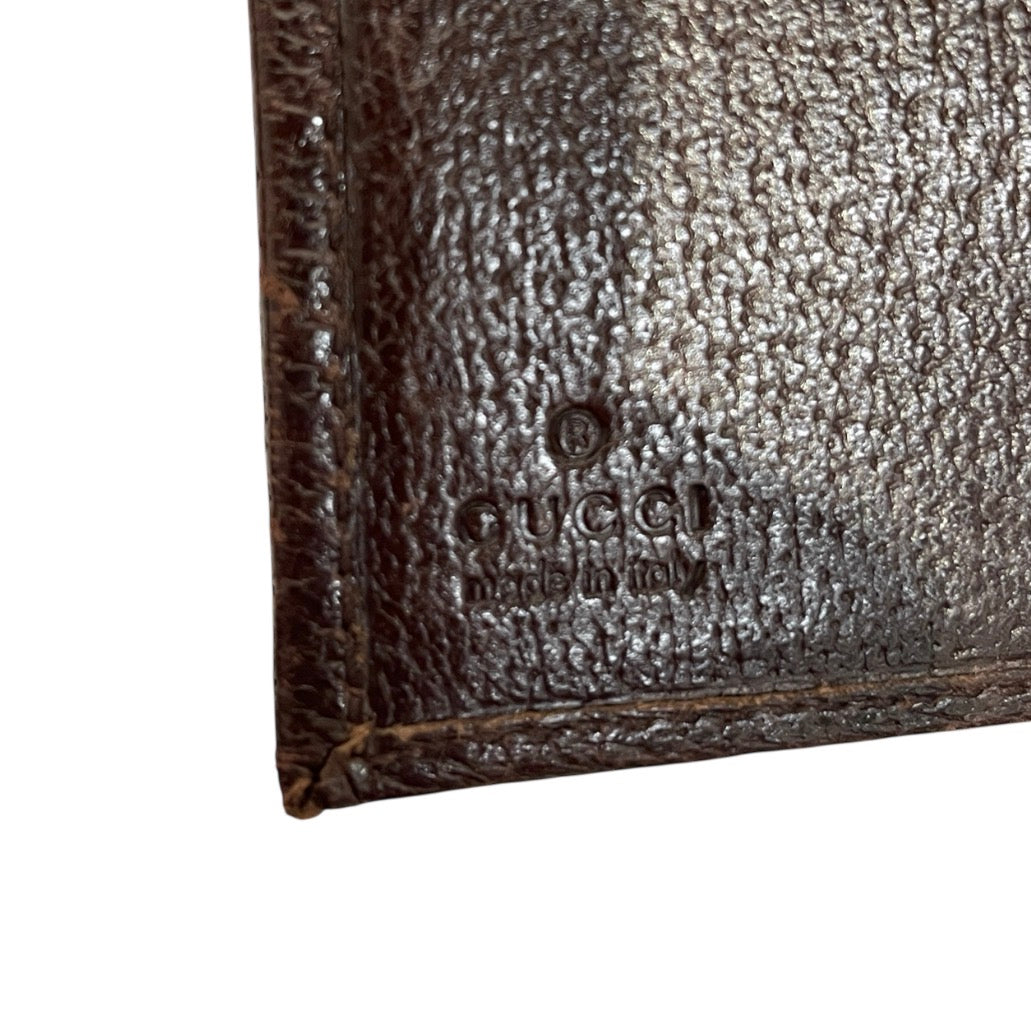 GUCCI/Bifold Wallet/Monogram/Cotton/BEG/SILVER HRDWR BROWN CONTRAST view 5