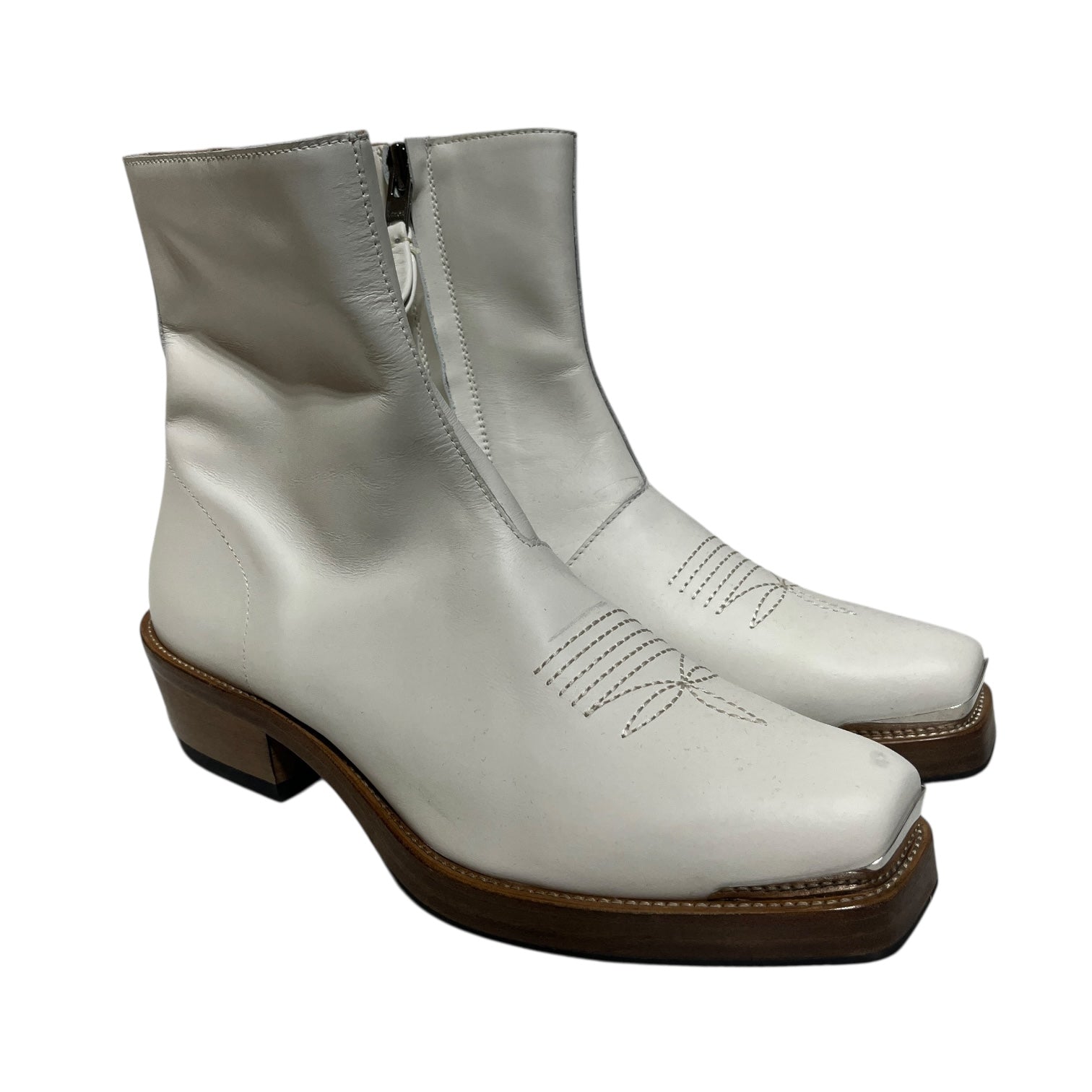 Second/Layer/Cowboy Boots/EU 42/Leather/WHT/WESTERN ANKLE BOOT view 1