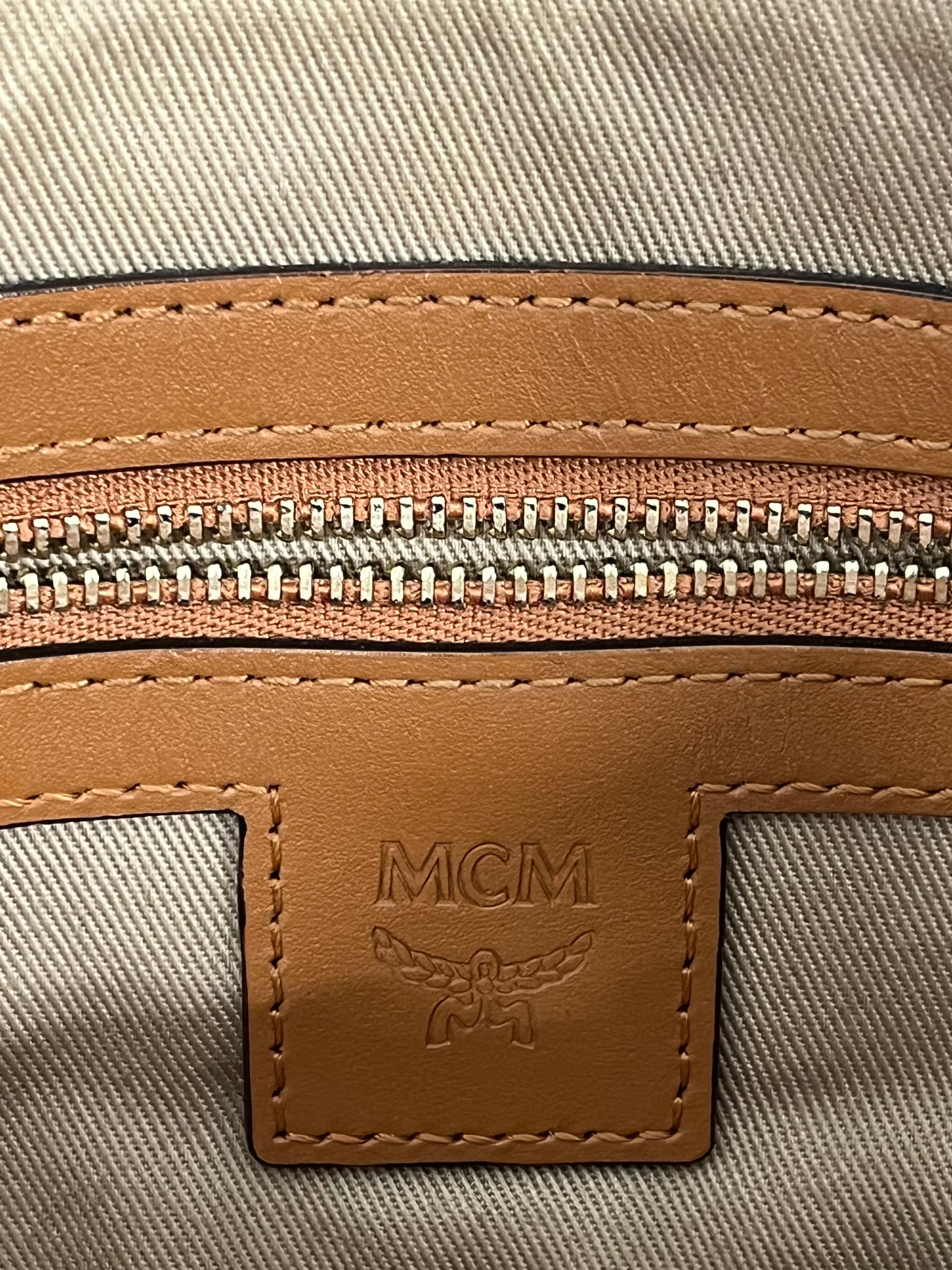 MCM/Cross Body Bag/Monogram/Leather/BRW/portfolio bag view 5