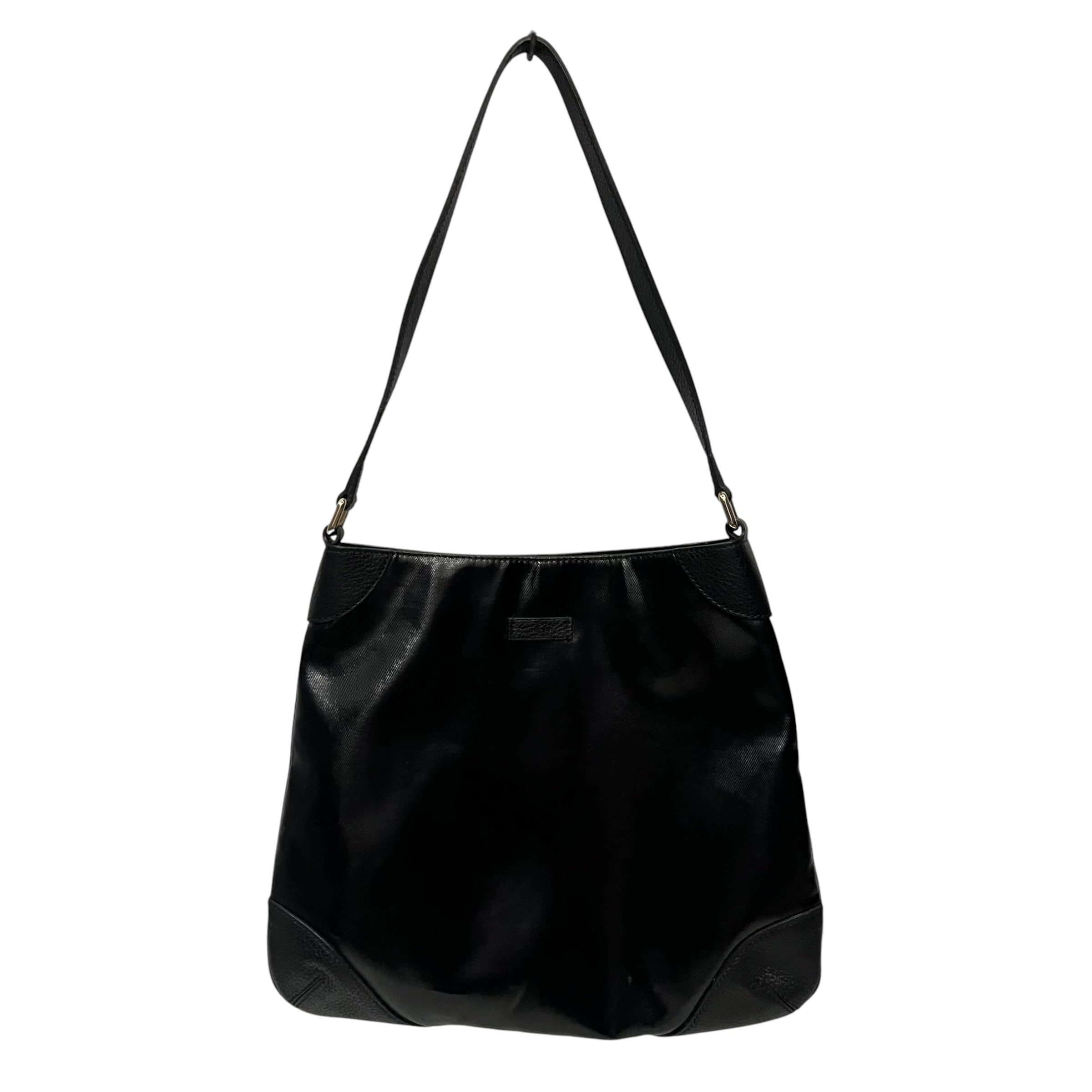 GUCCI/Bag/BLK/patent canvas shoulder bag view 1