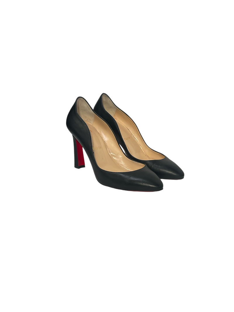 Christian Louboutin/Heels/EU 38/Leather/BLK/