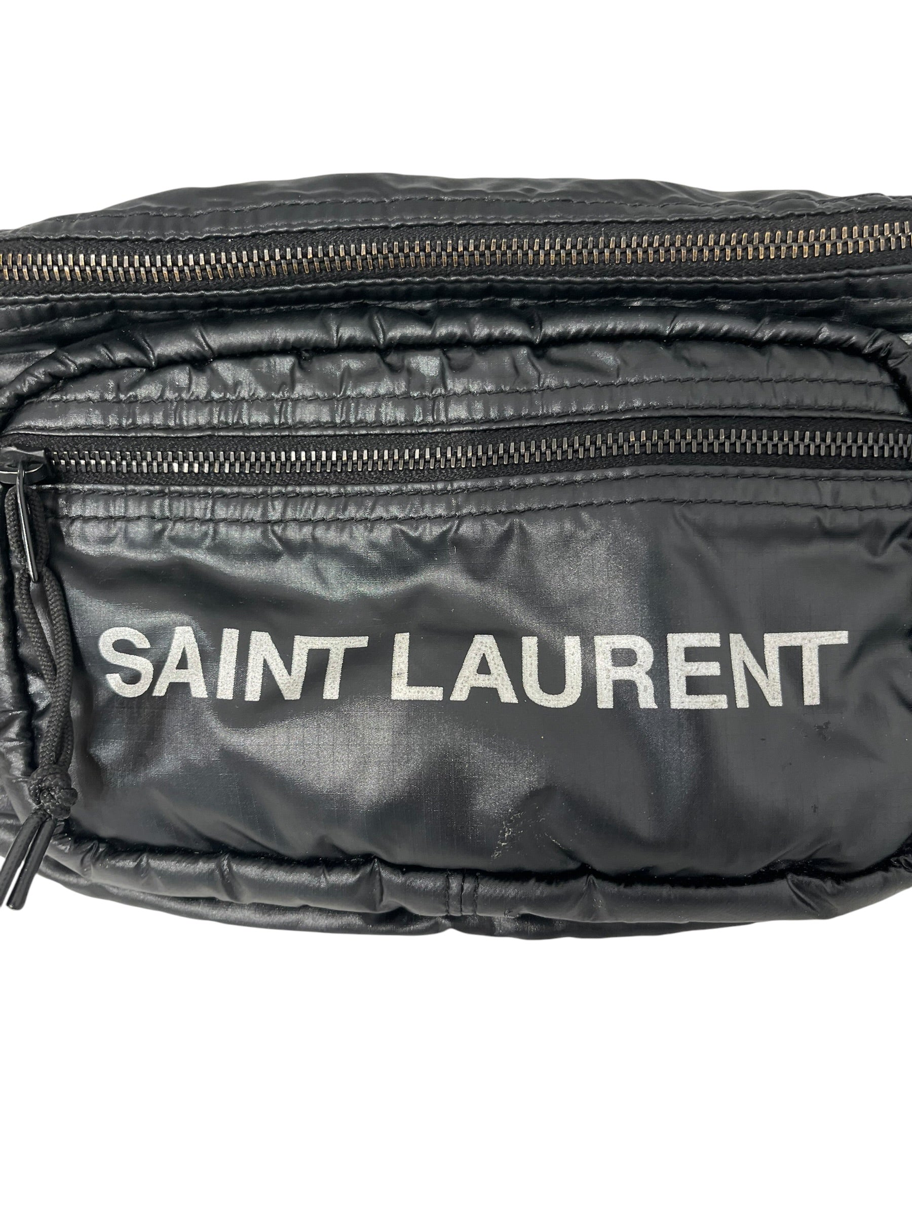 SAINT LAURENT/Fanny Pack/Nylon/BLK/LOGO FANNY PACK view 4
