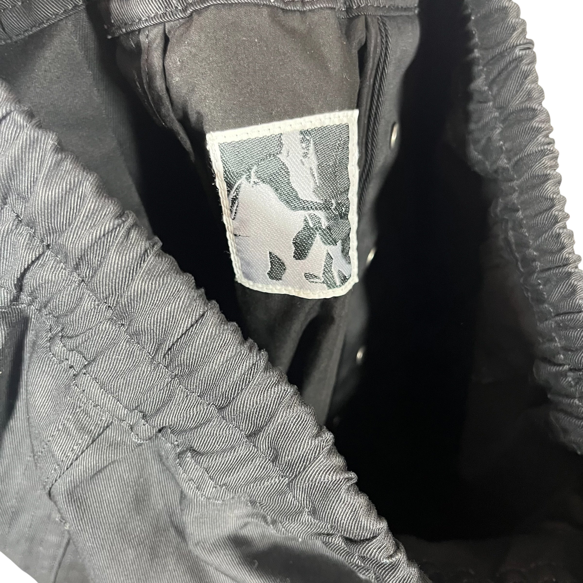 RICK OWENS DRKSHDW/Straight Pants/S/Cotton/BLK/PUSHER PANTS view 4