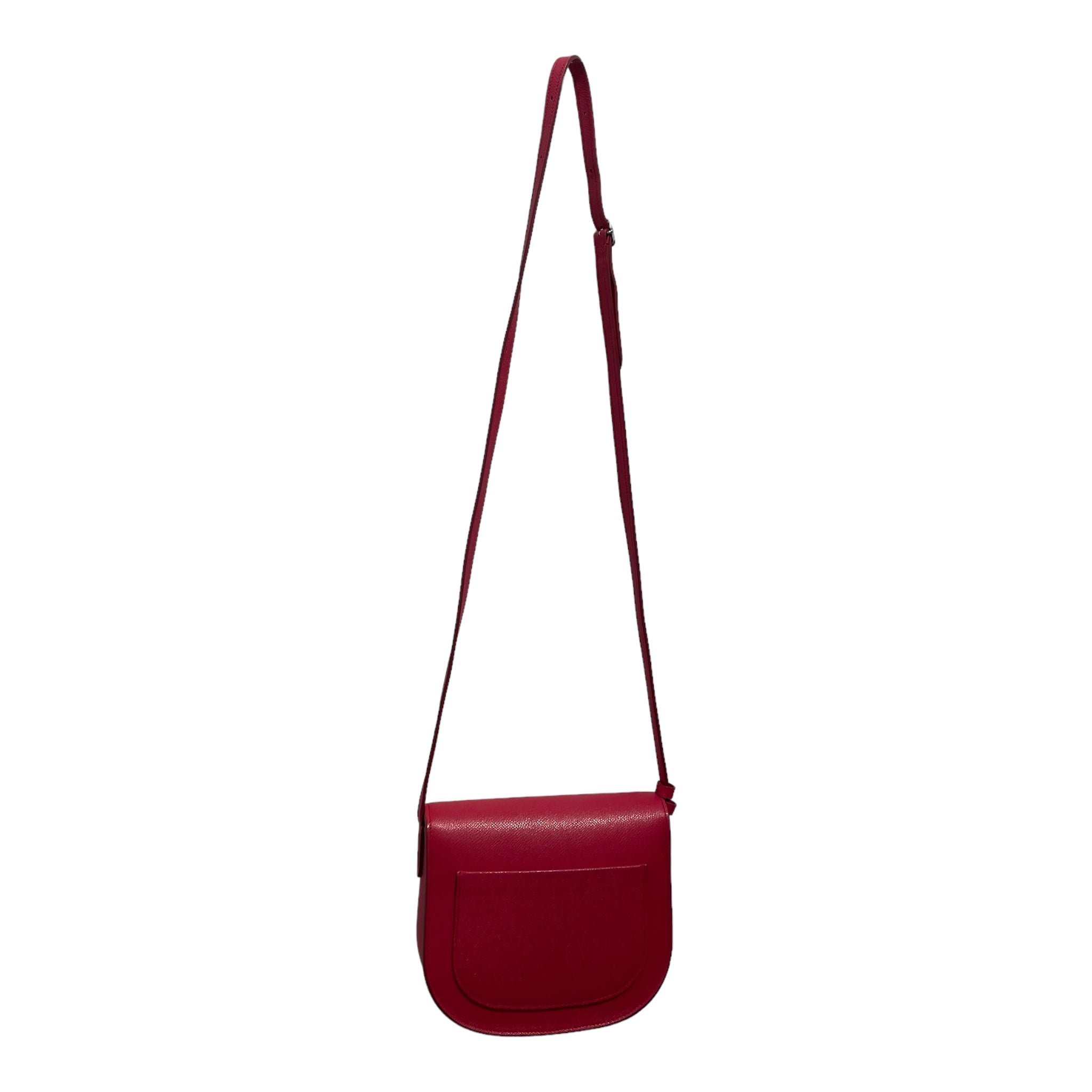 CELINE/Cross Body Bag[PO]/RED/Leather/17902 view 2