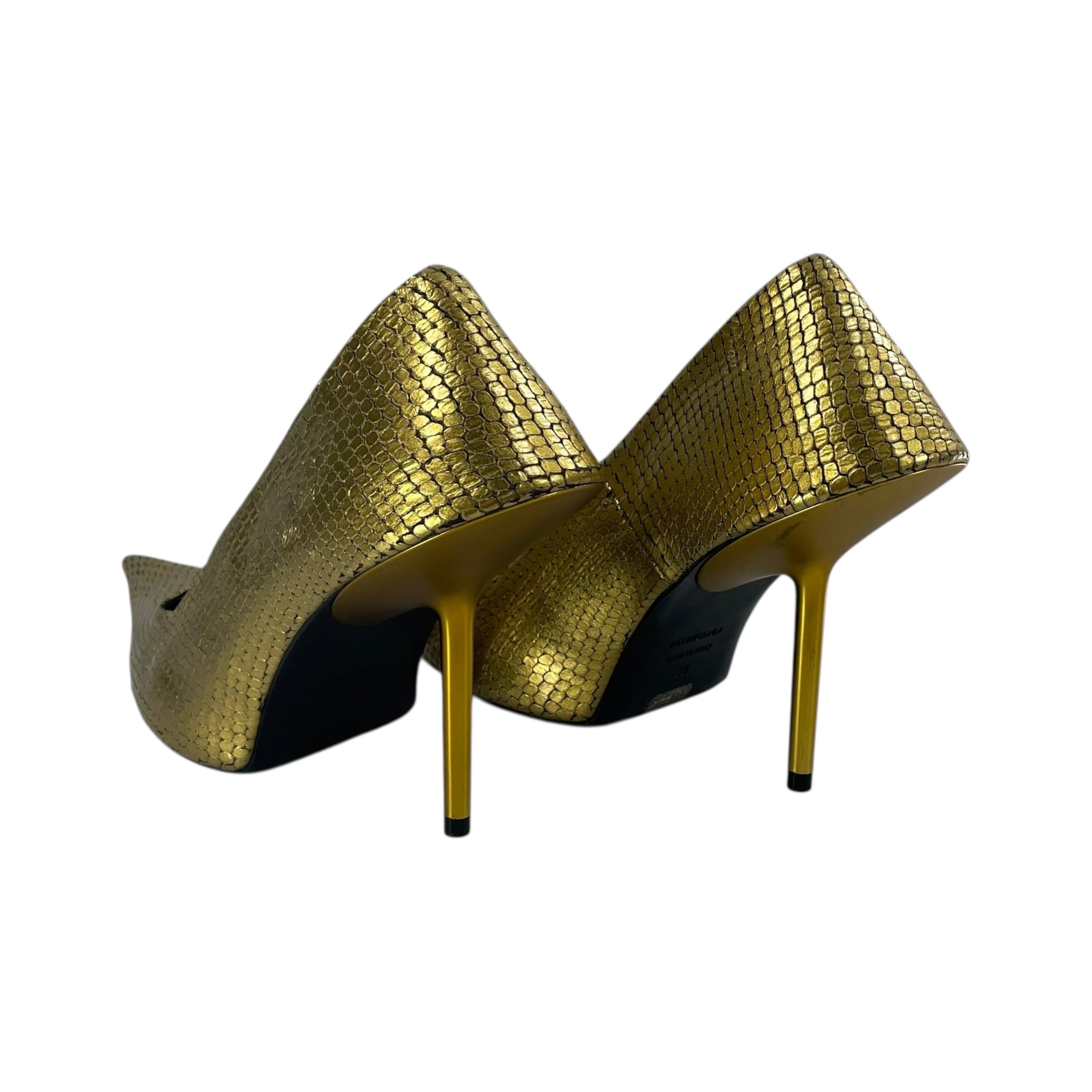 BALENCIAGA/Heels/EU 39/Leather/GLD/SCALES / GOLD HEEL view 2