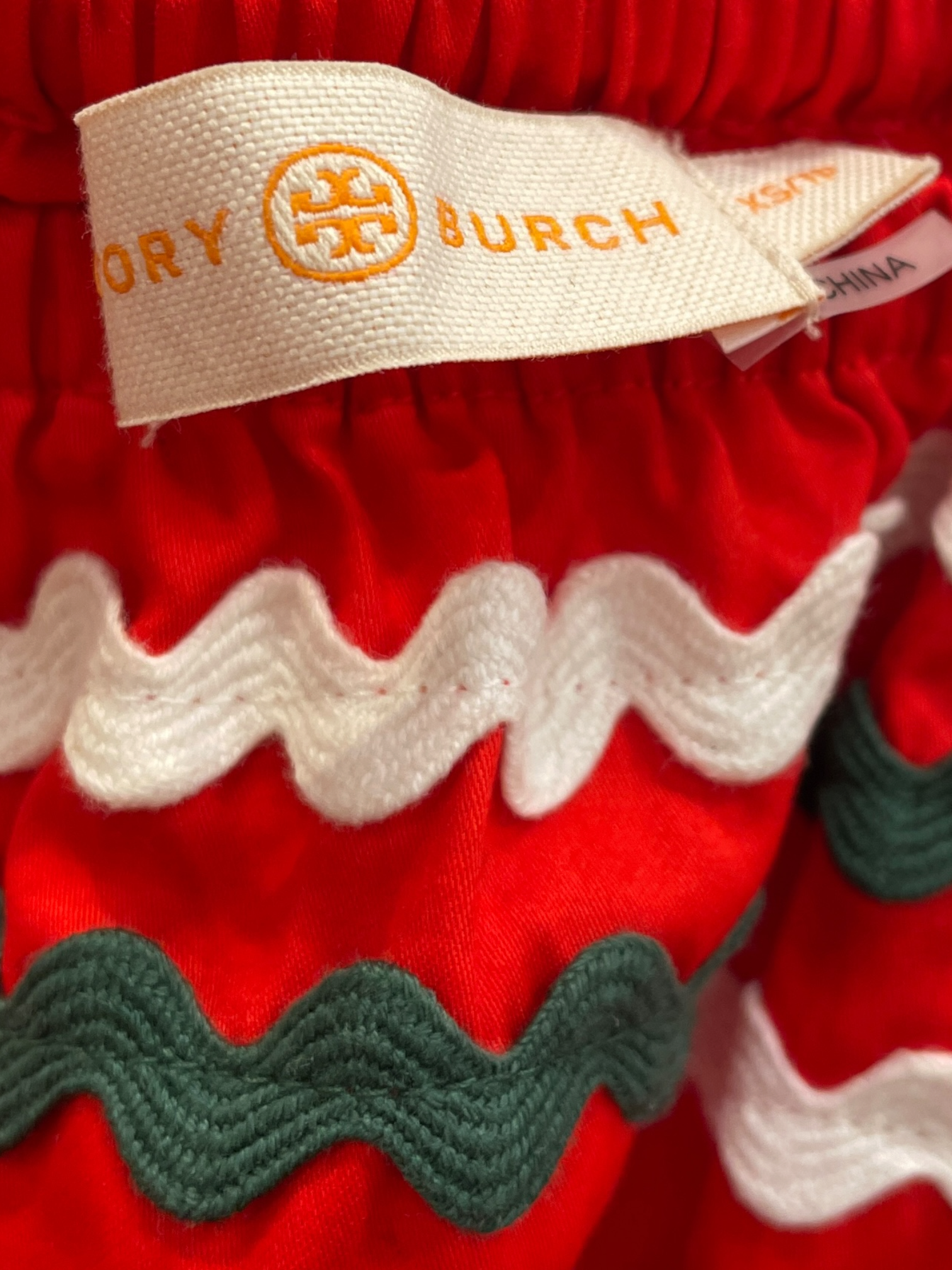 TORY BURCH/SL Dress/XS/Cotton/RED/ view 7