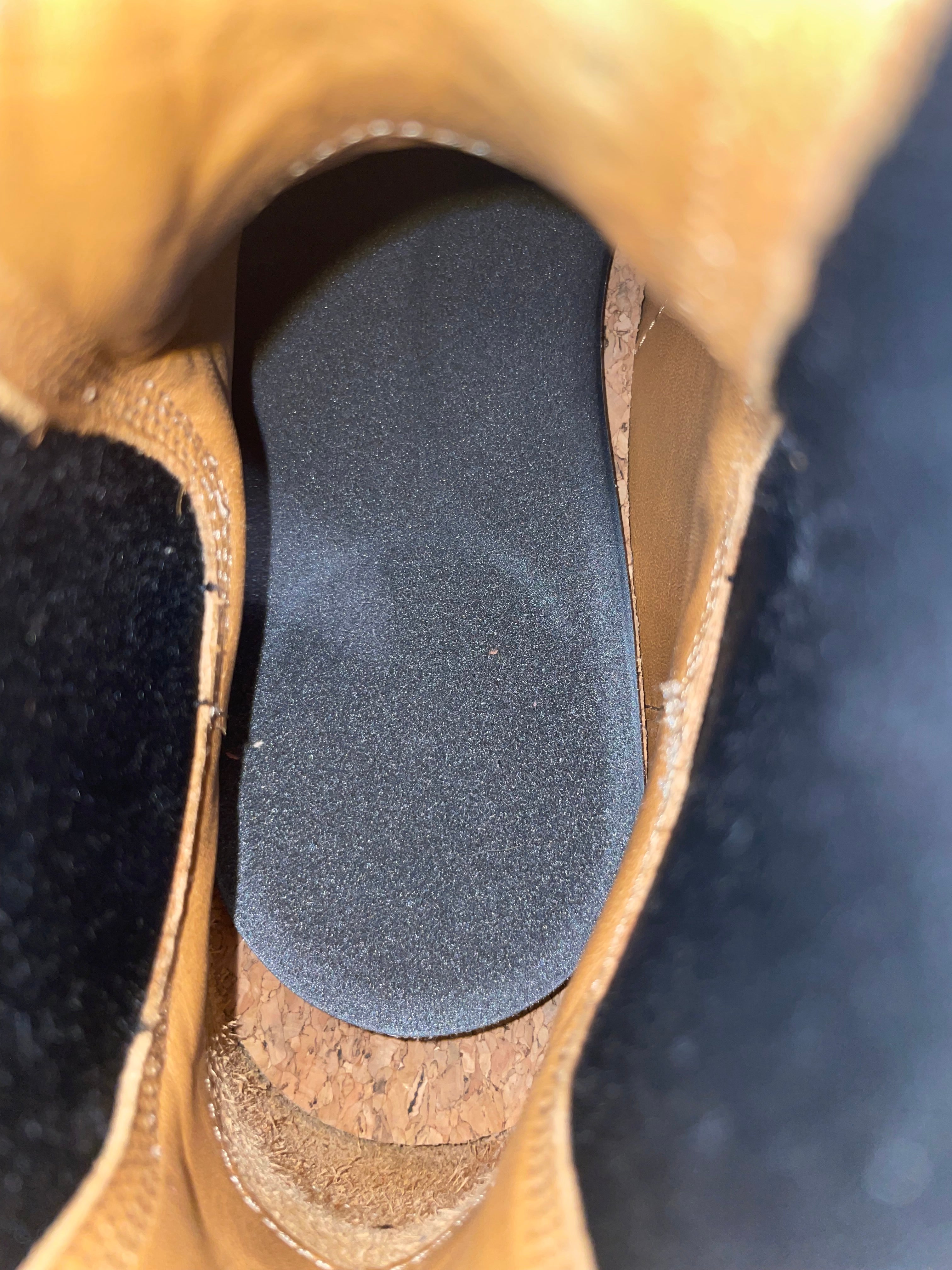Maison Margiela/Chelsea Boots/EU 40.5/Leather/BLK/TAN STITCHING CHUNKY BOOT view 3