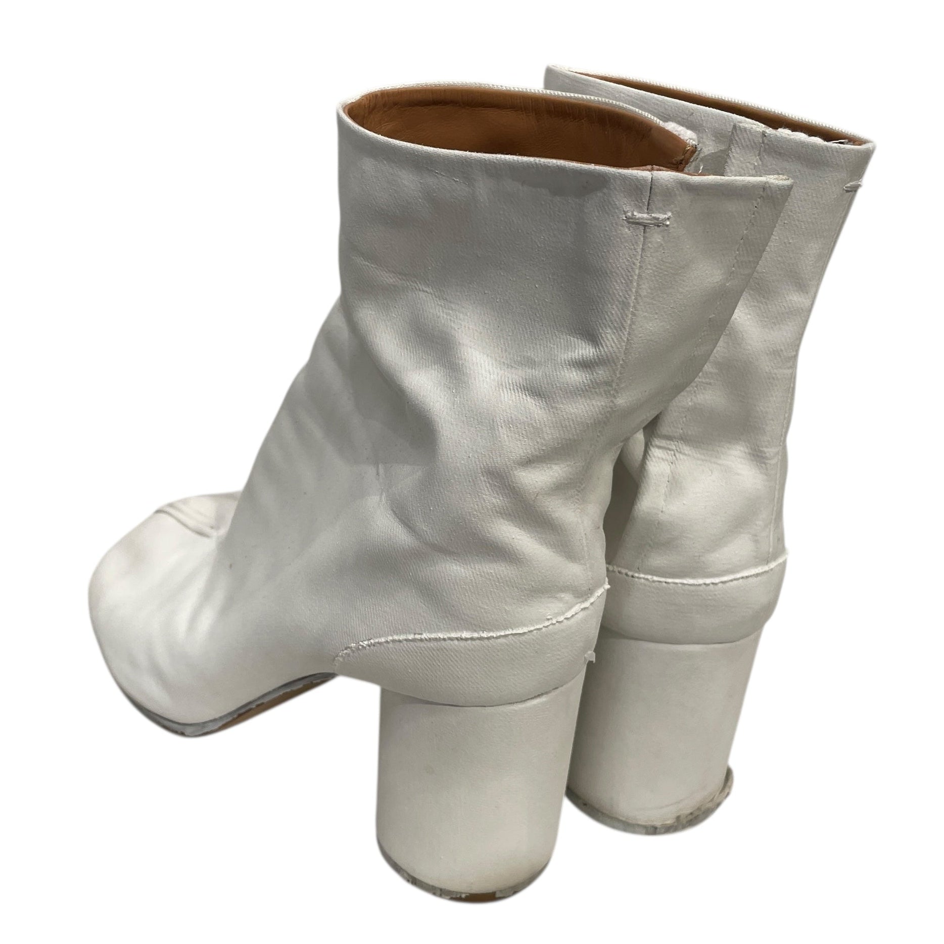 Maison Margiela/PLAIN WHT BLOCK HEEL/ view 2