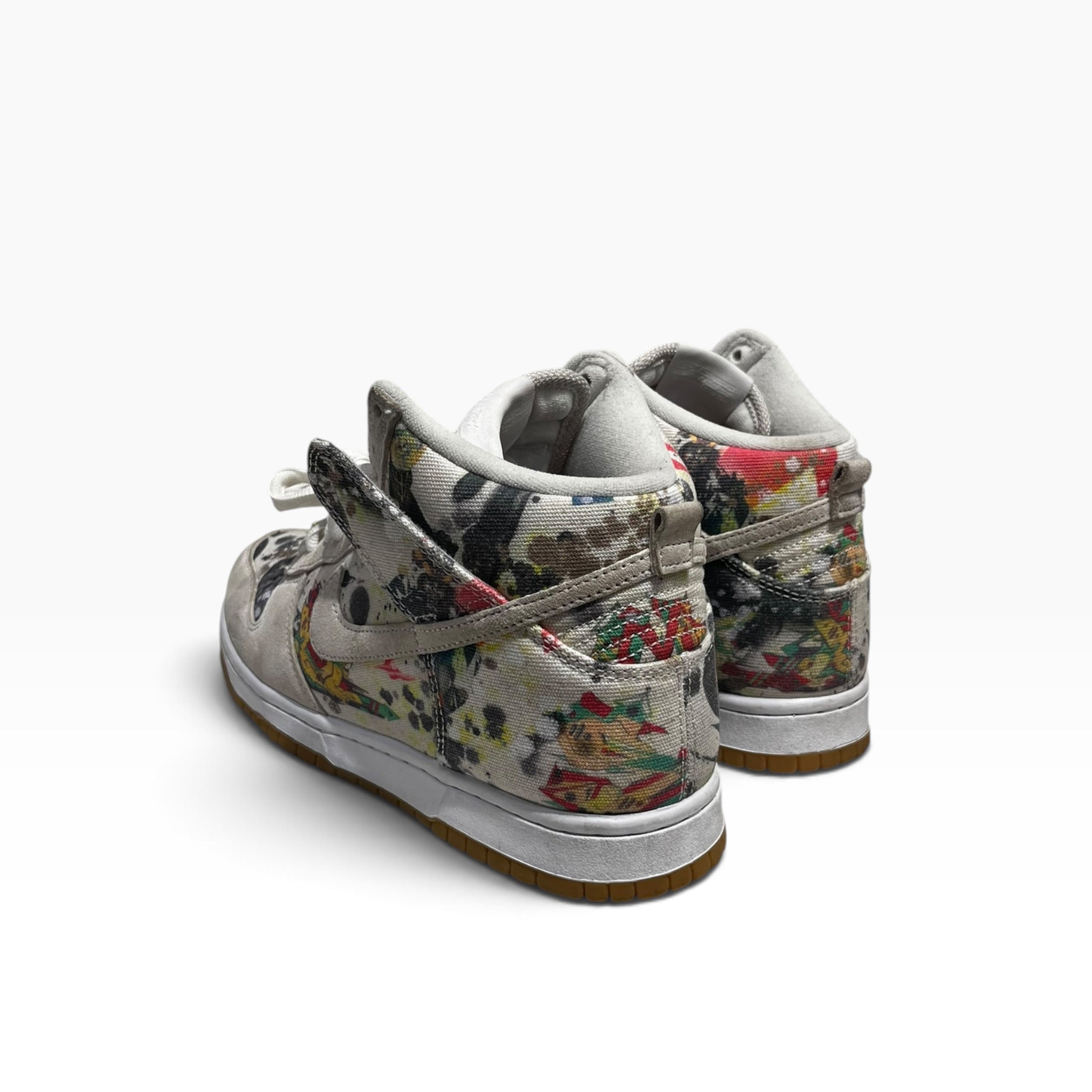 NIKE/SB DUNK HIGH OG QS/Hi-Sneakers/US 8/Graphic/Cotton/WHT/FD8779-100 view 2