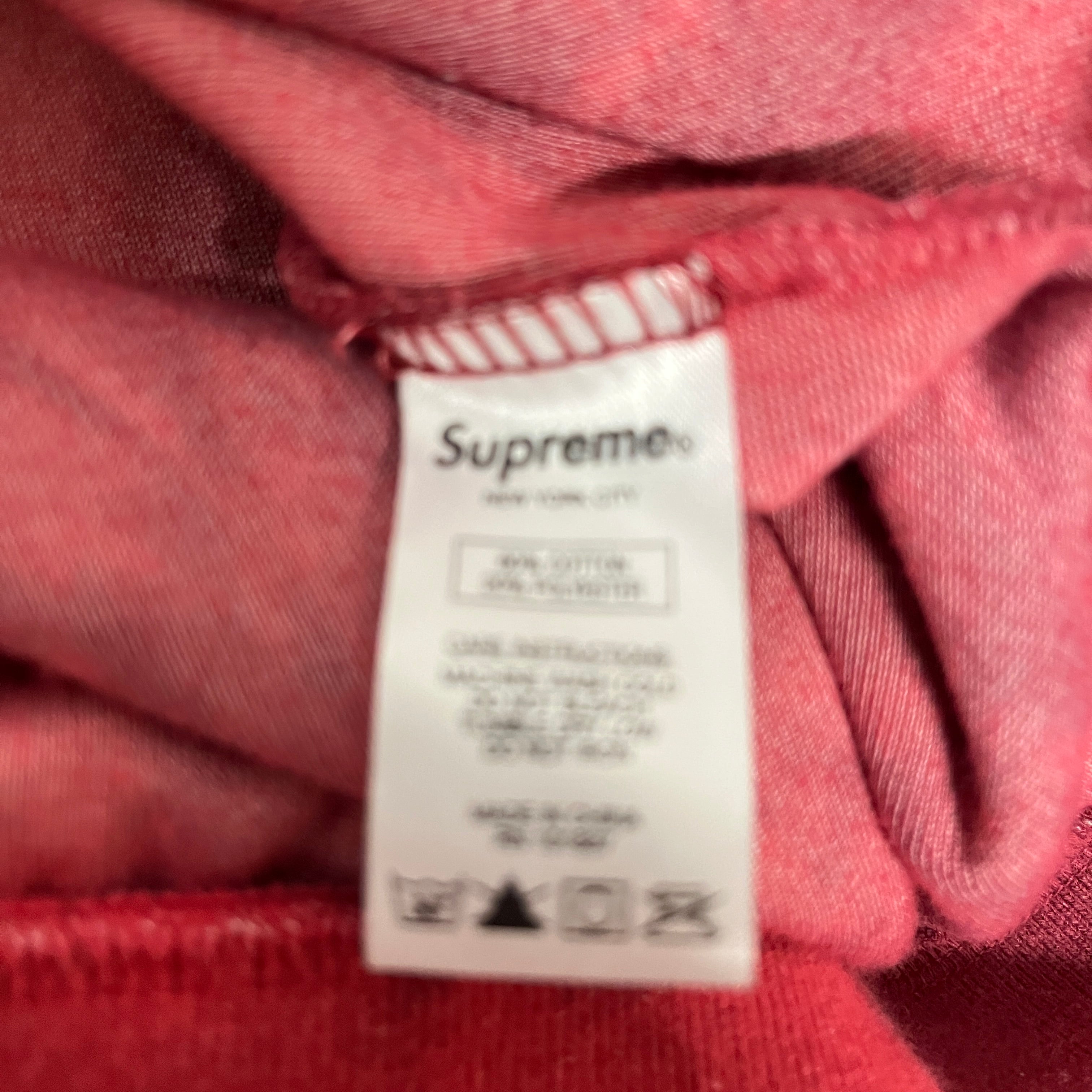 Supreme/Polo Shirt/S/Polyester/RED/All Over Print/BLEACHED "RUGBY" view 4