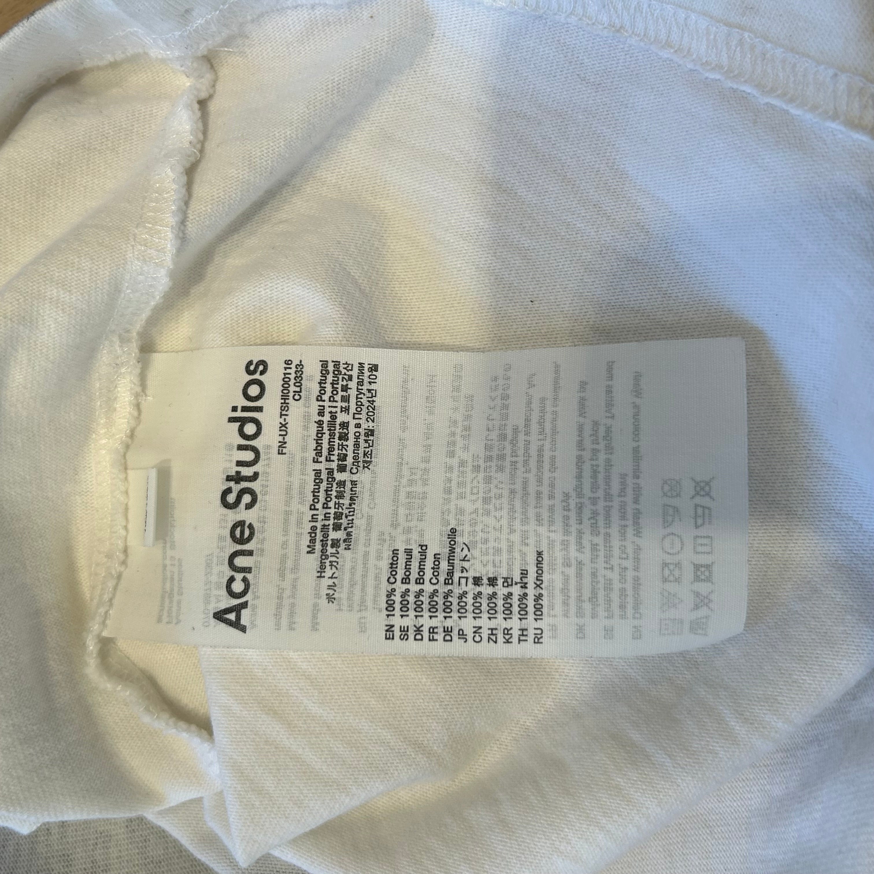 Acne Studios/T-Shirt/XL/Cotton/WHT/Graphic/Graffiti Logo Tee view 4