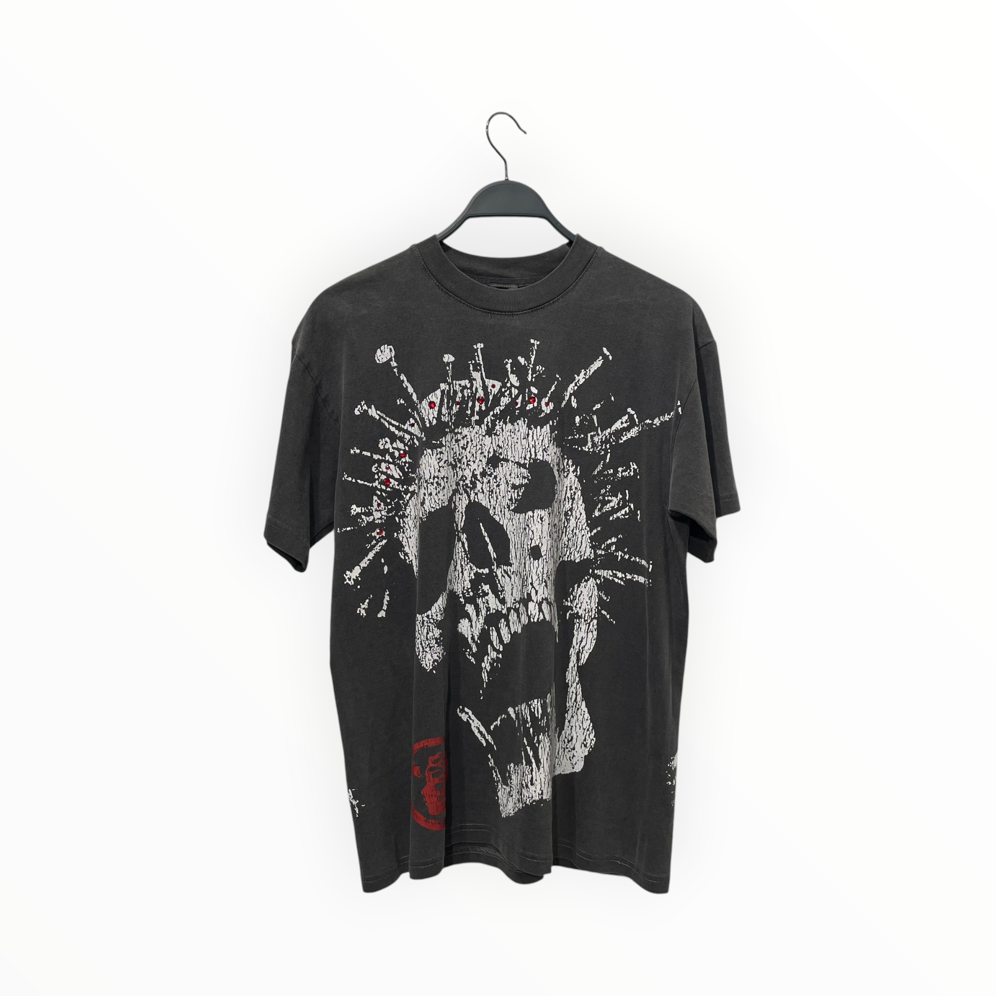 HELLSTAR/T-Shirt/S/Cotton/GRY/ view 1